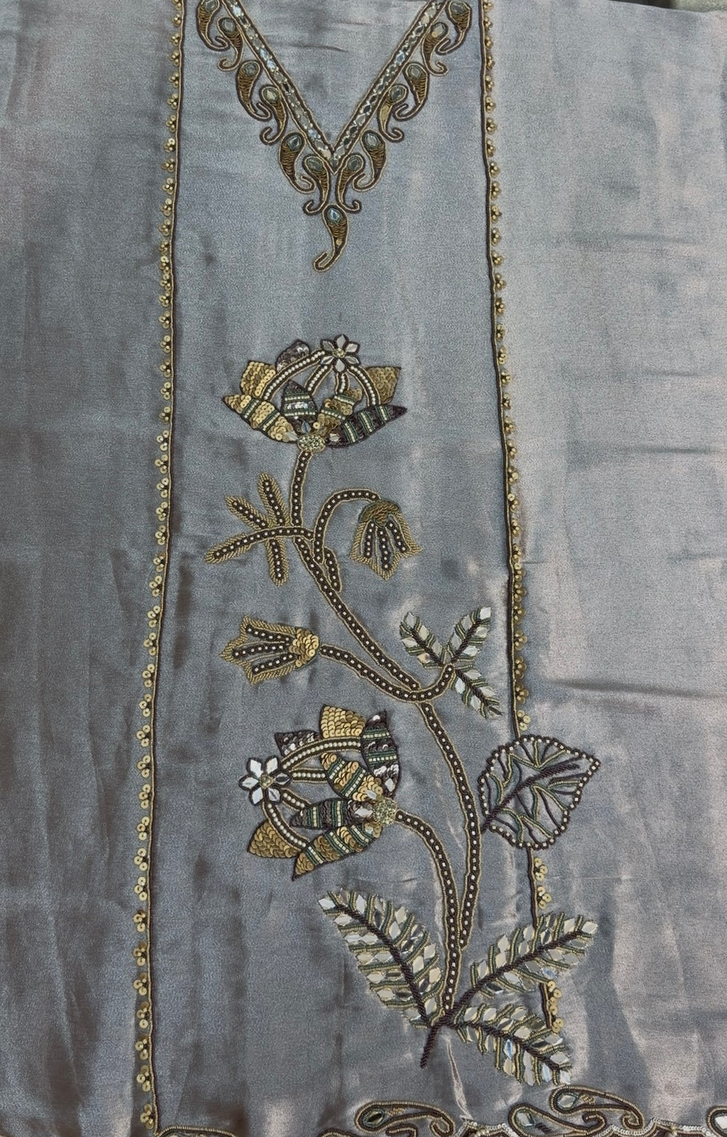 Premium Giraffe Tissue Unstitched Suit Set(2 Colours)
