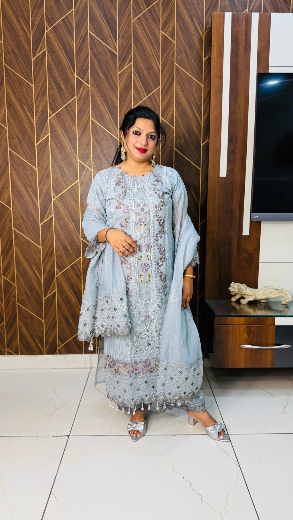 Pakistani Designer Cutwork Suit set