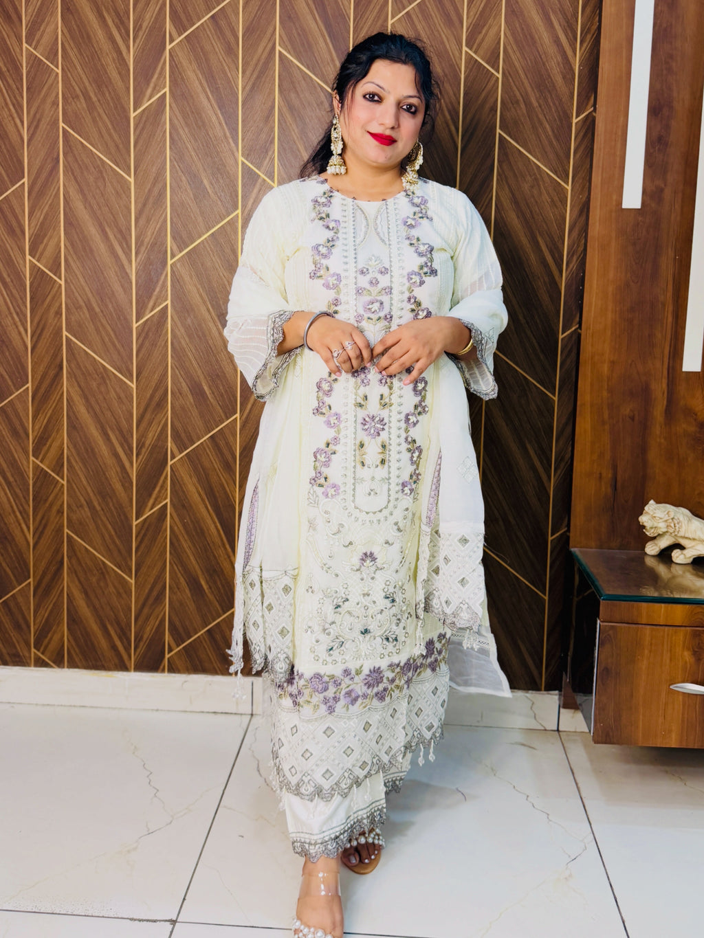 Pakistani Designer Cutwork Suit set