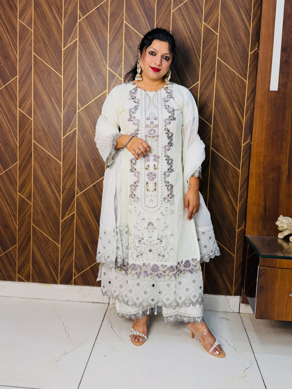 Pakistani Designer Cutwork Suit set