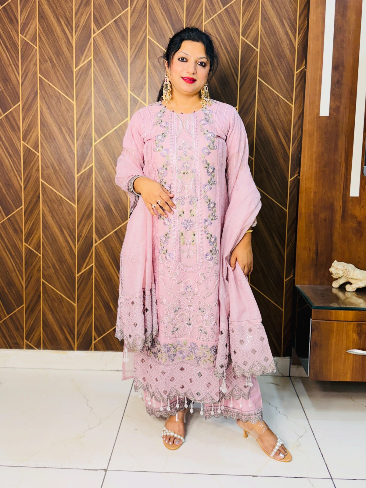 Pakistani Designer Cutwork Suit set
