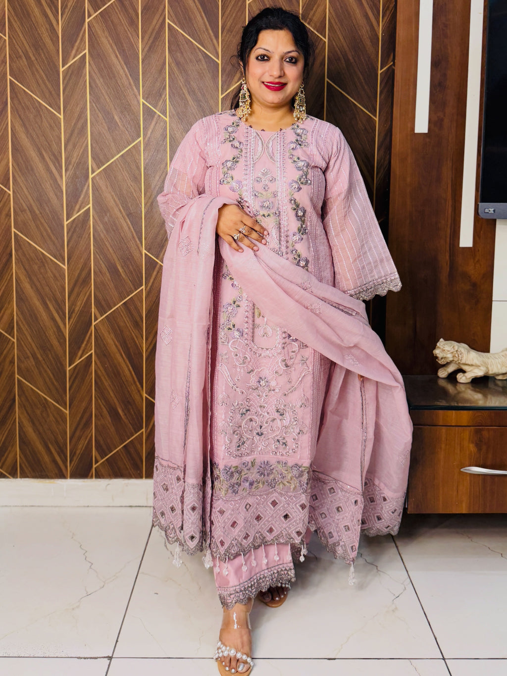 Pakistani Designer Cutwork Suit set