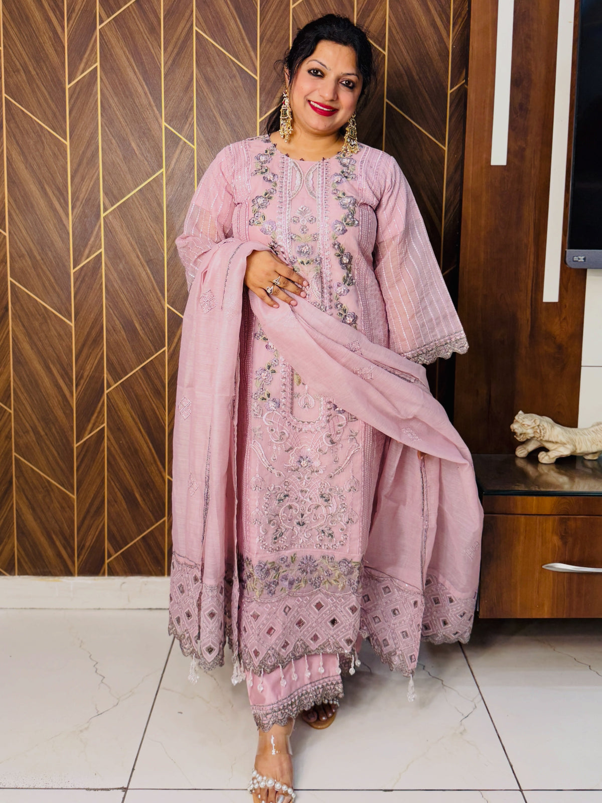 Pakistani Designer Cutwork Suit set