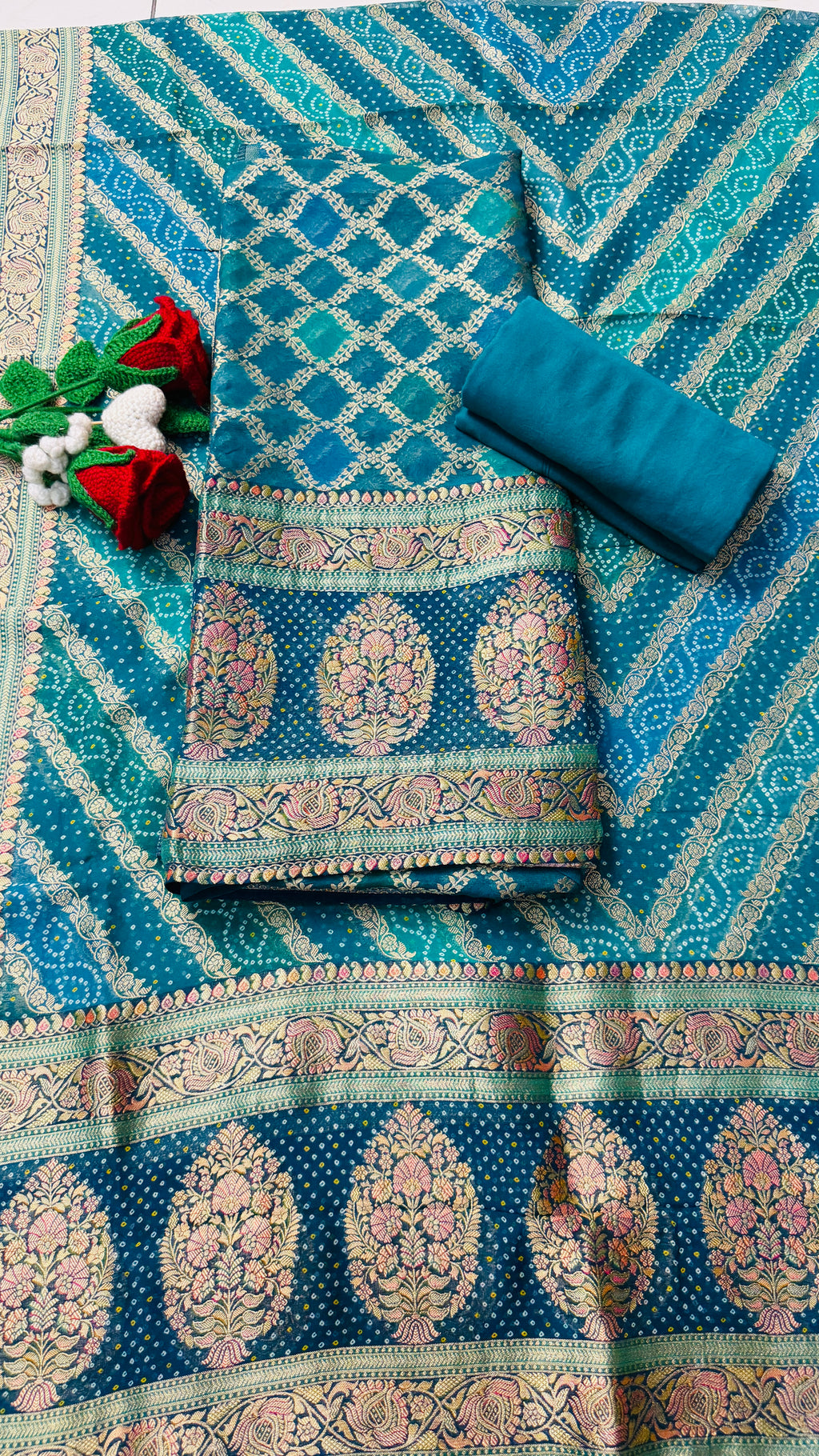 Pure Banarasi Georgette Brocade(4 Colours)