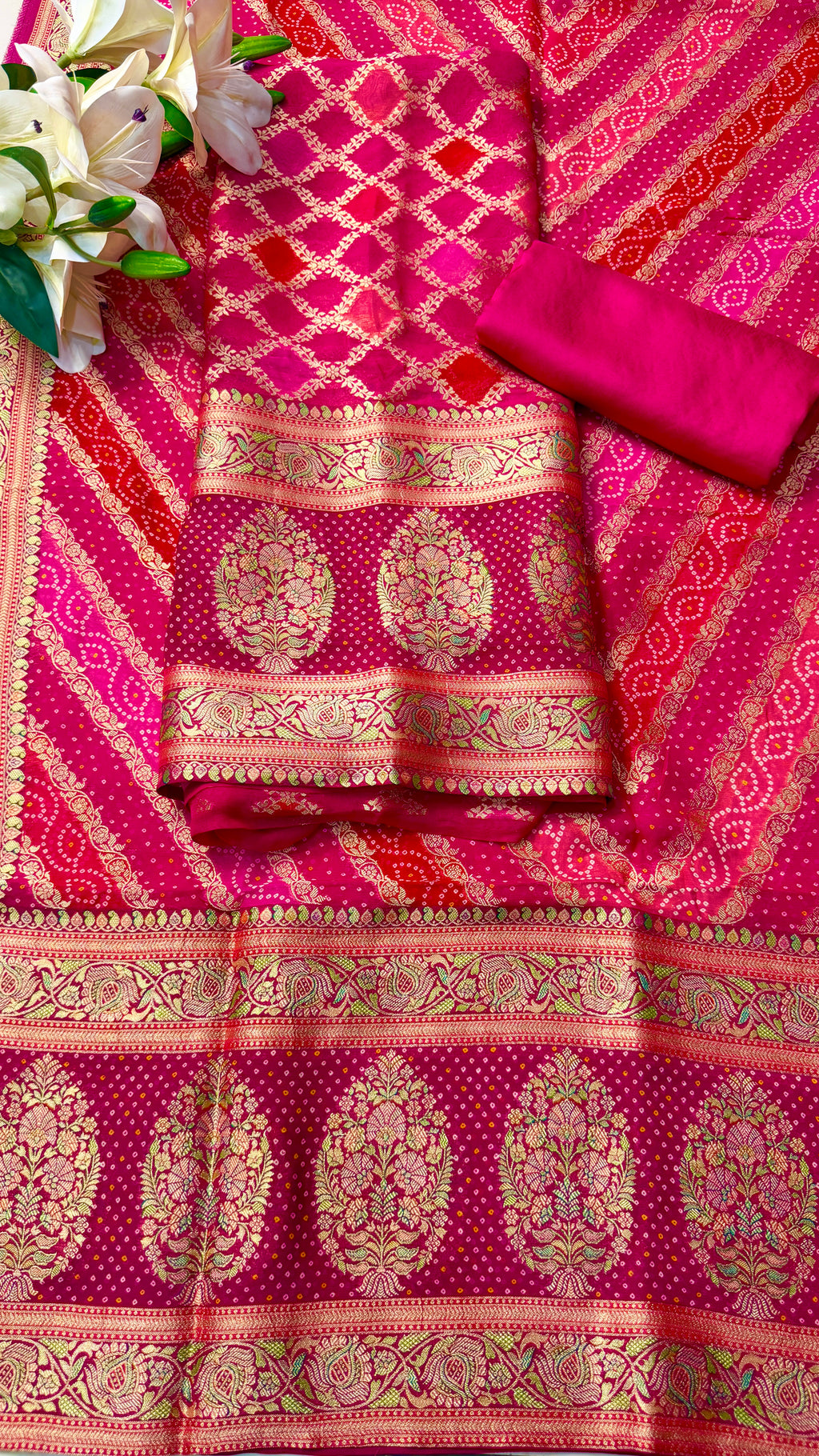 Pure Banarasi Georgette Brocade(4 Colours)