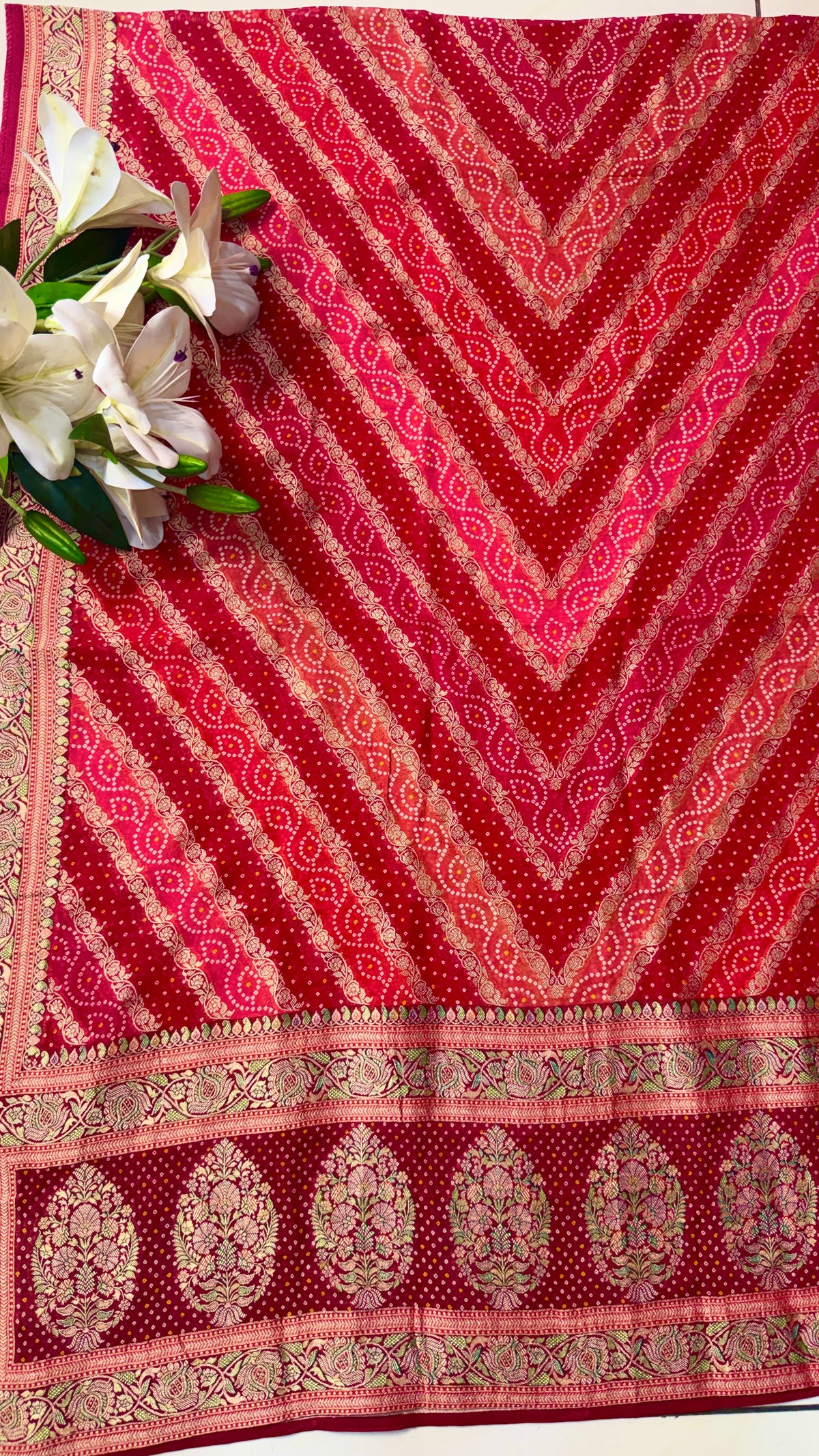 Pure Banarasi Georgette Brocade(4 Colours)