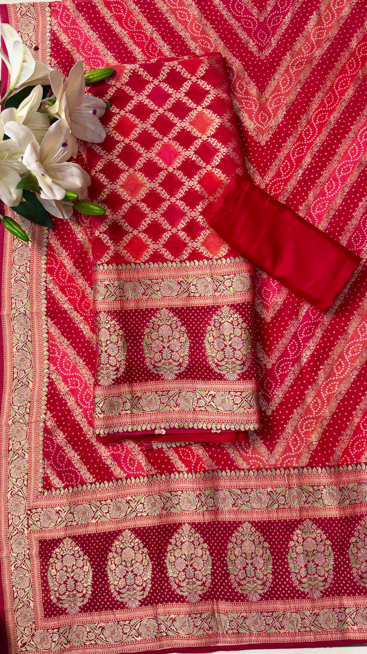 Pure Banarasi Georgette Brocade(4 Colours)