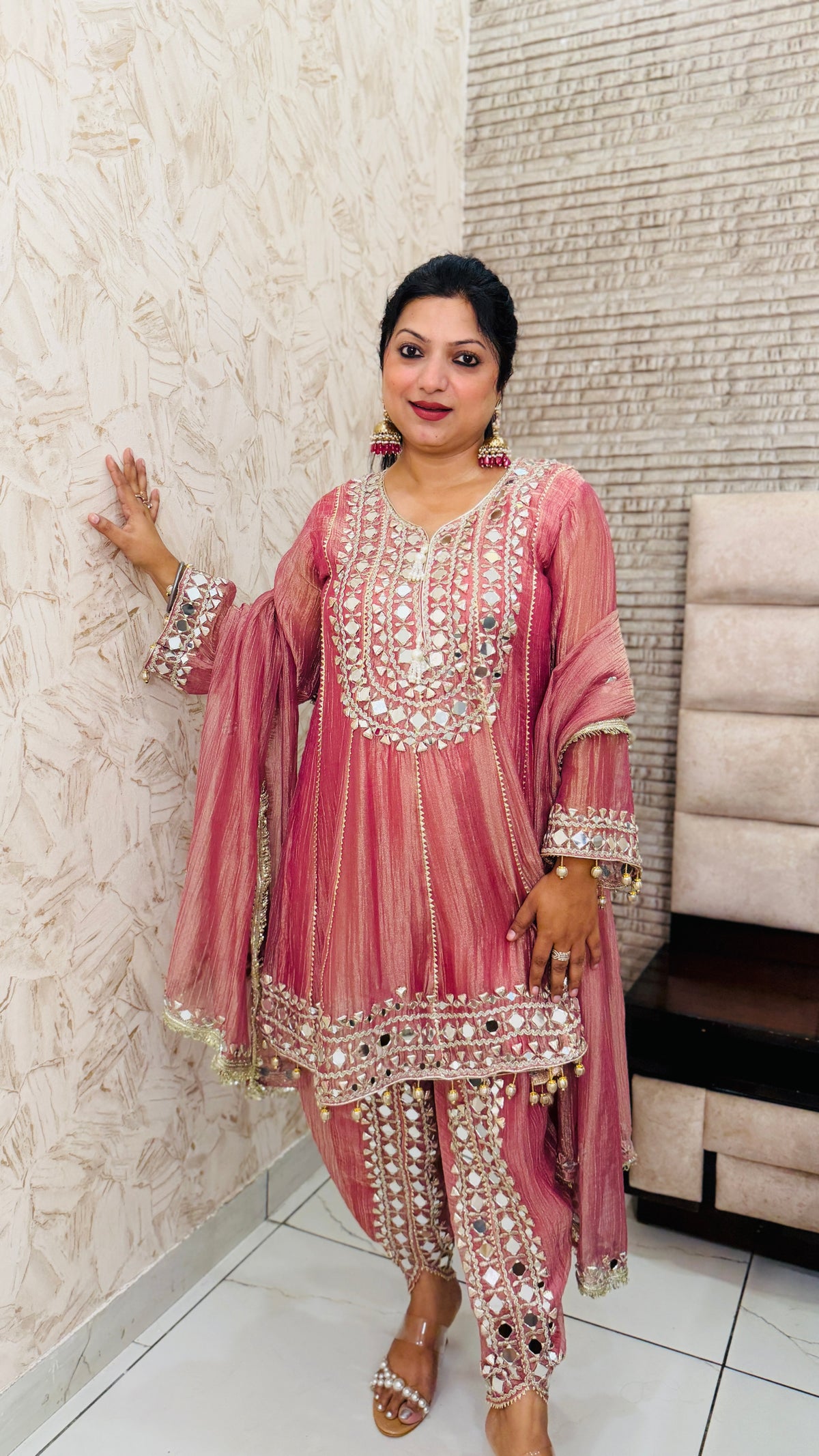 Tulip Short Anarkali Suit Set(3 Colours)