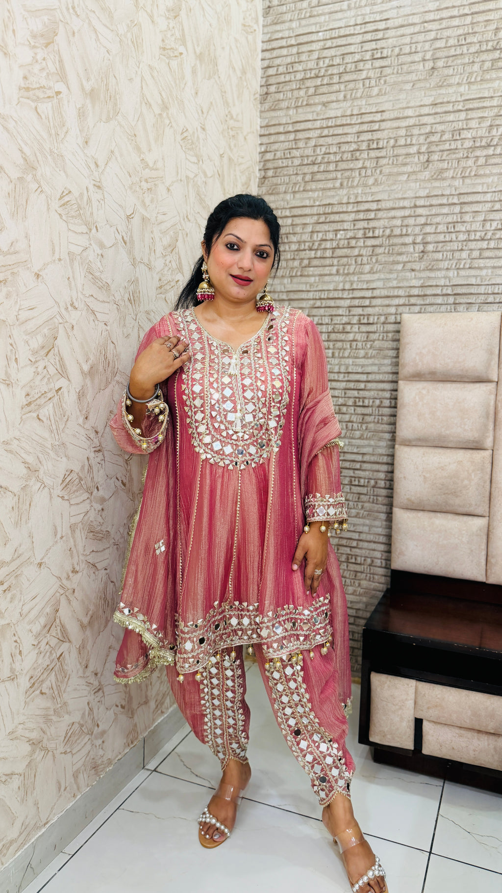 Tulip Short Anarkali Suit Set(3 Colours)