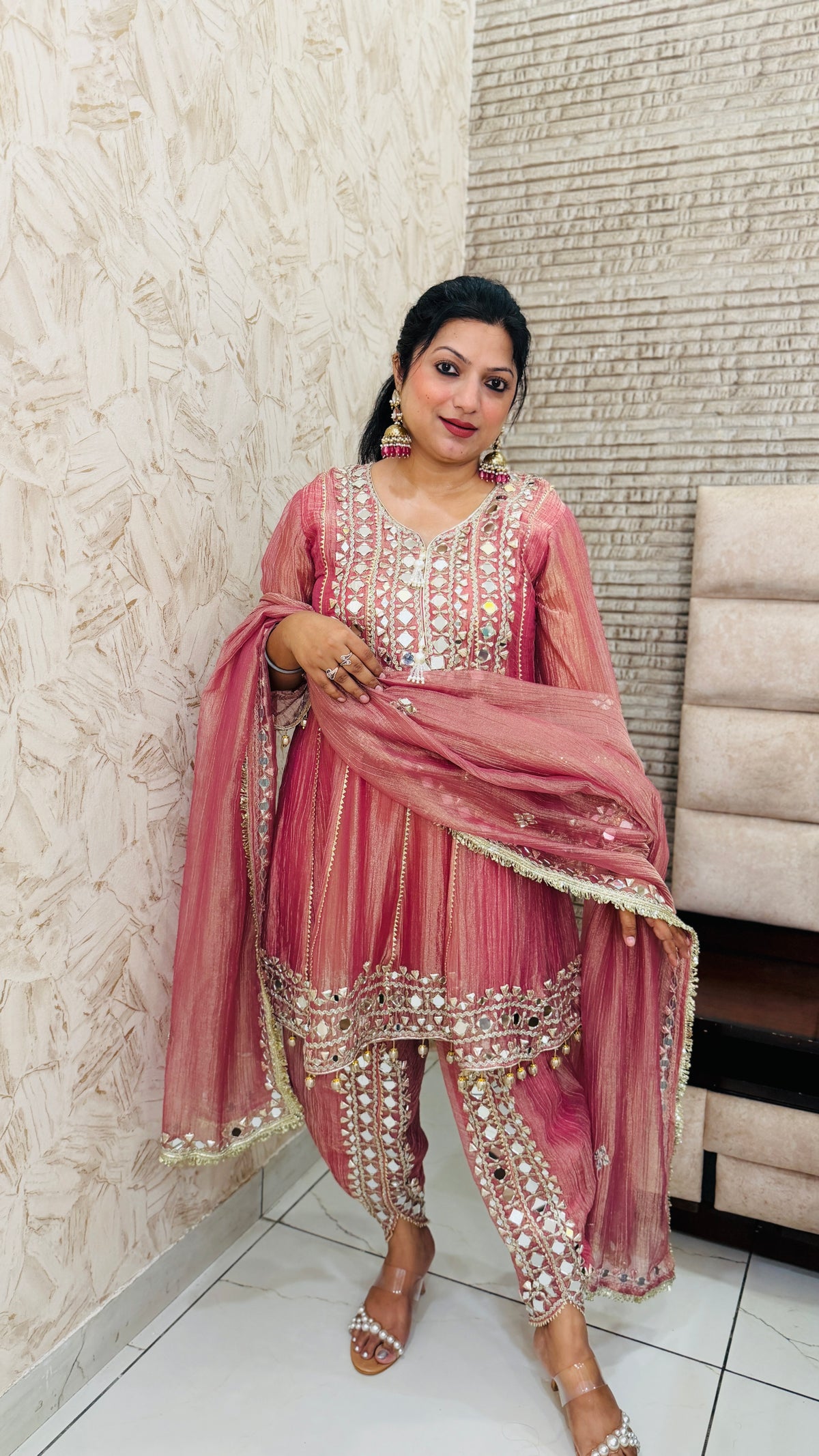 Tulip Short Anarkali Suit Set(3 Colours)