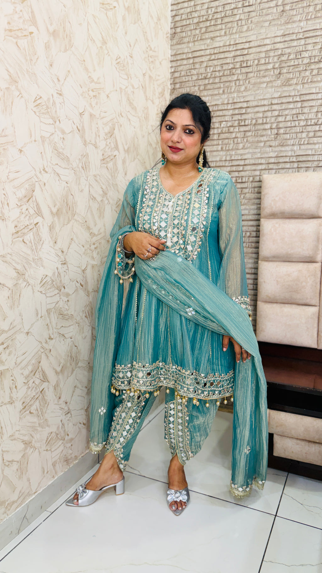 Tulip Short Anarkali Suit Set(3 Colours)