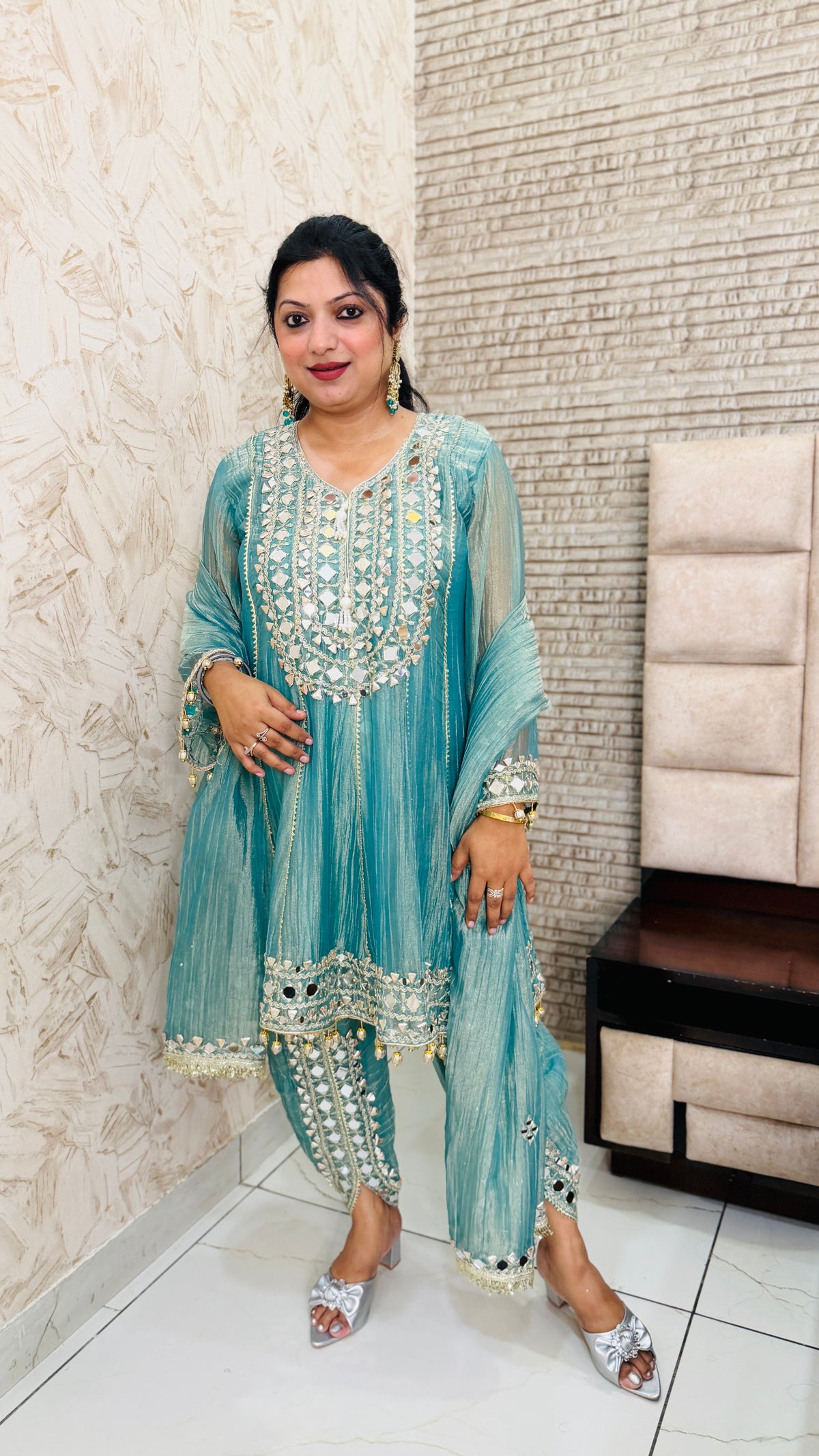 Tulip Short Anarkali Suit Set(3 Colours)