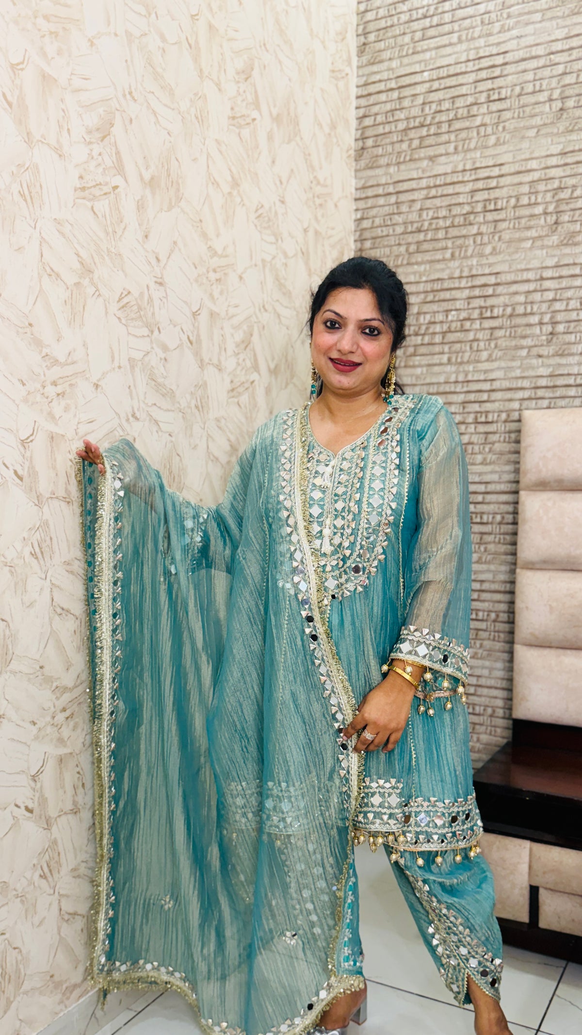 Tulip Short Anarkali Suit Set(3 Colours)