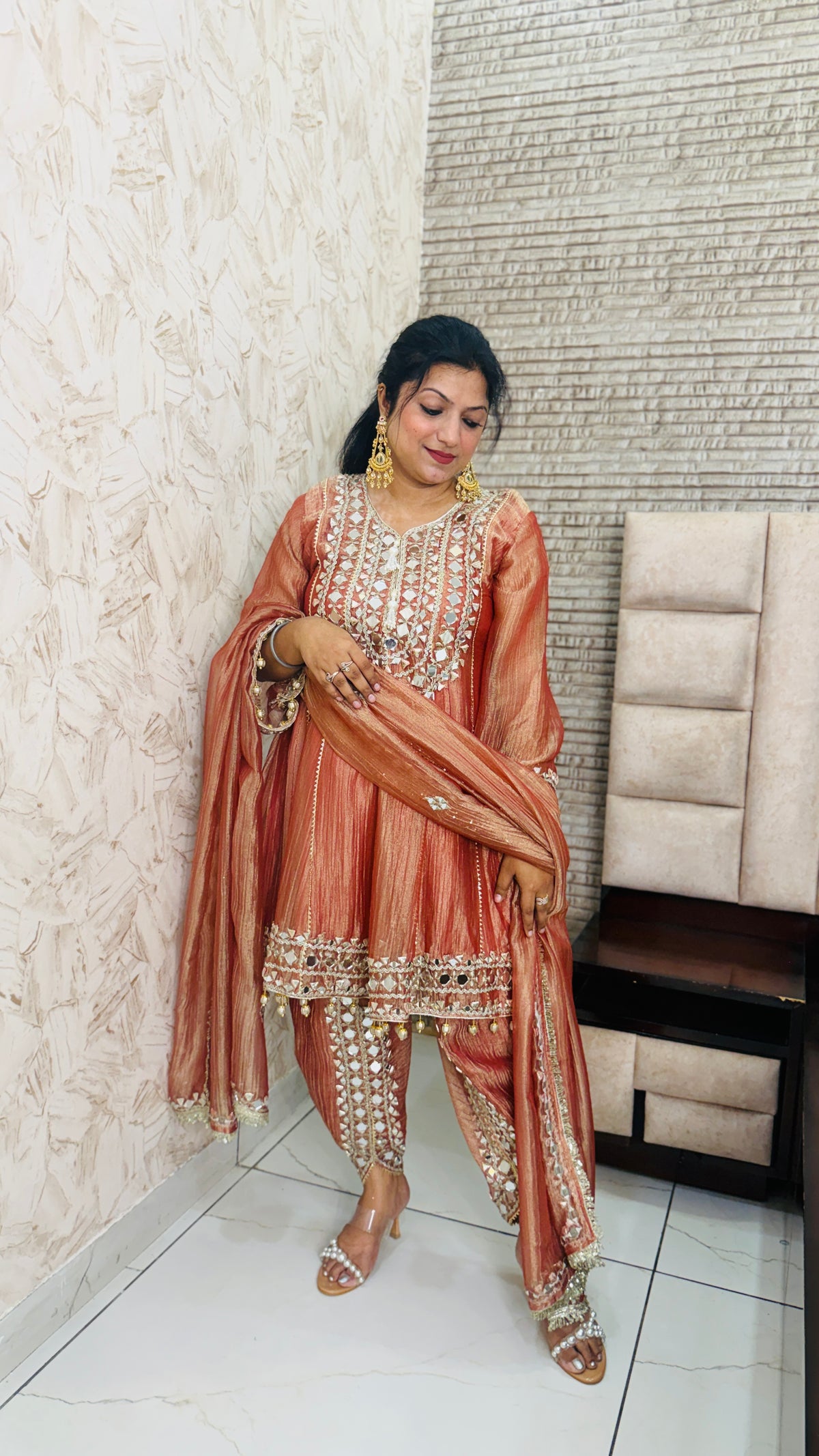 Tulip Short Anarkali Suit Set(3 Colours)