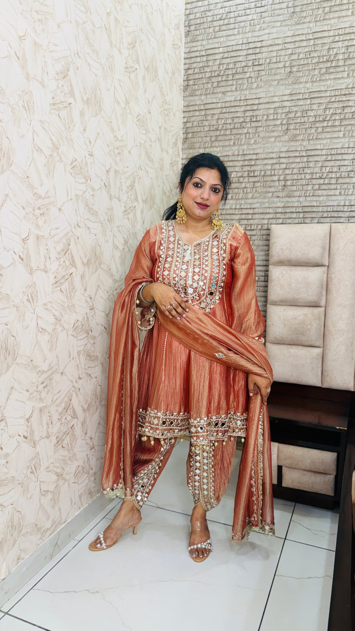 Tulip Short Anarkali Suit Set(3 Colours)