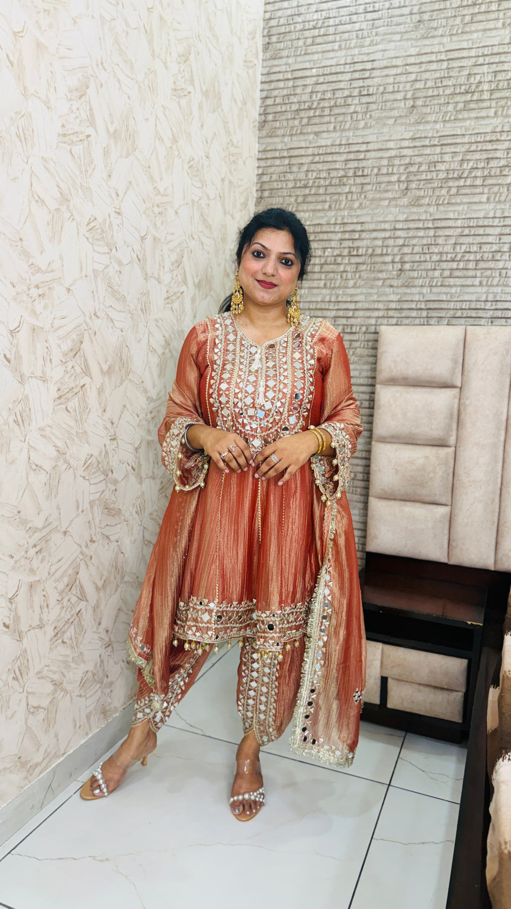 Tulip Short Anarkali Suit Set(3 Colours)