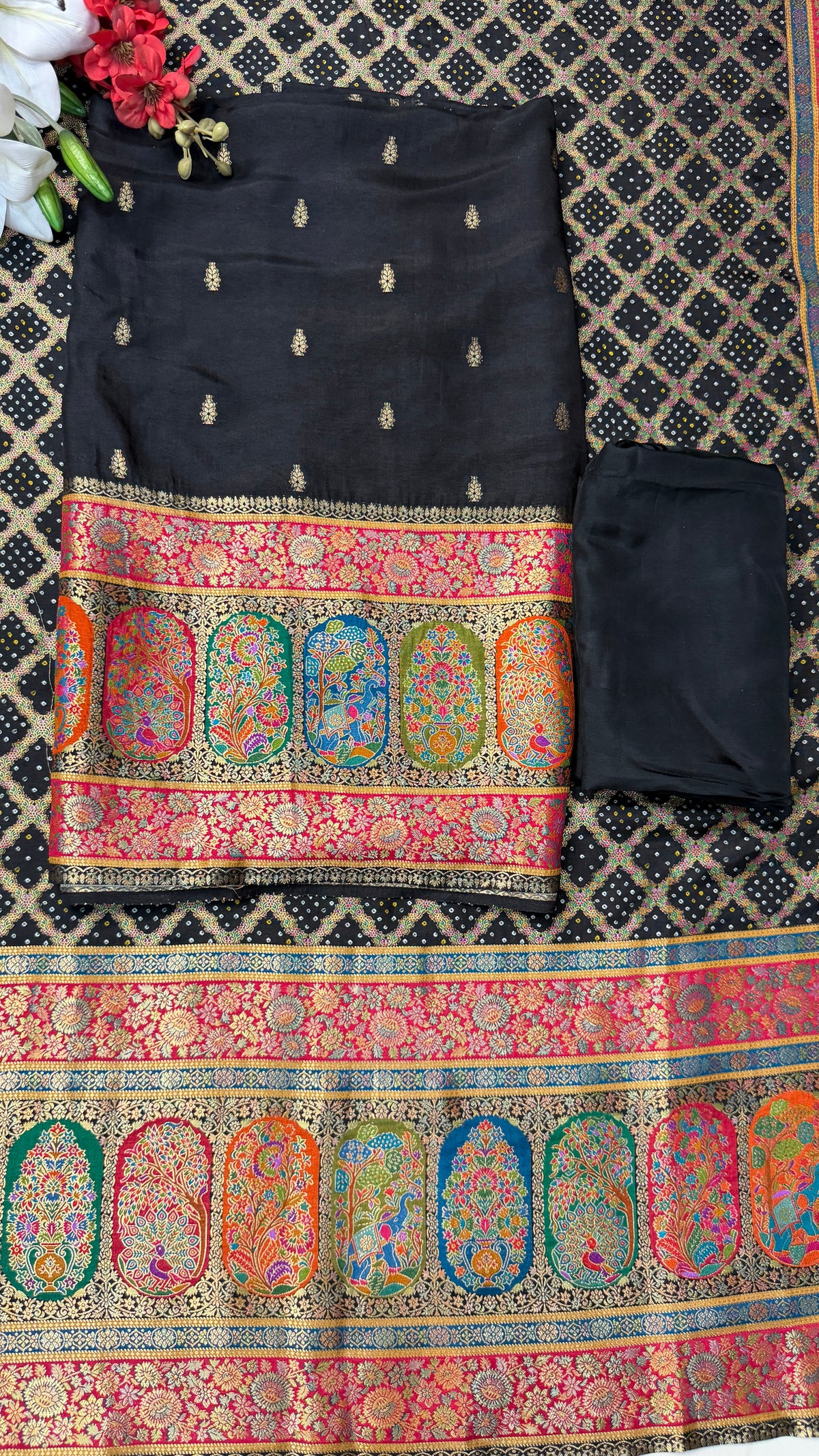 Silk Jacquard Woven Unstitch Suit(3 Colours)