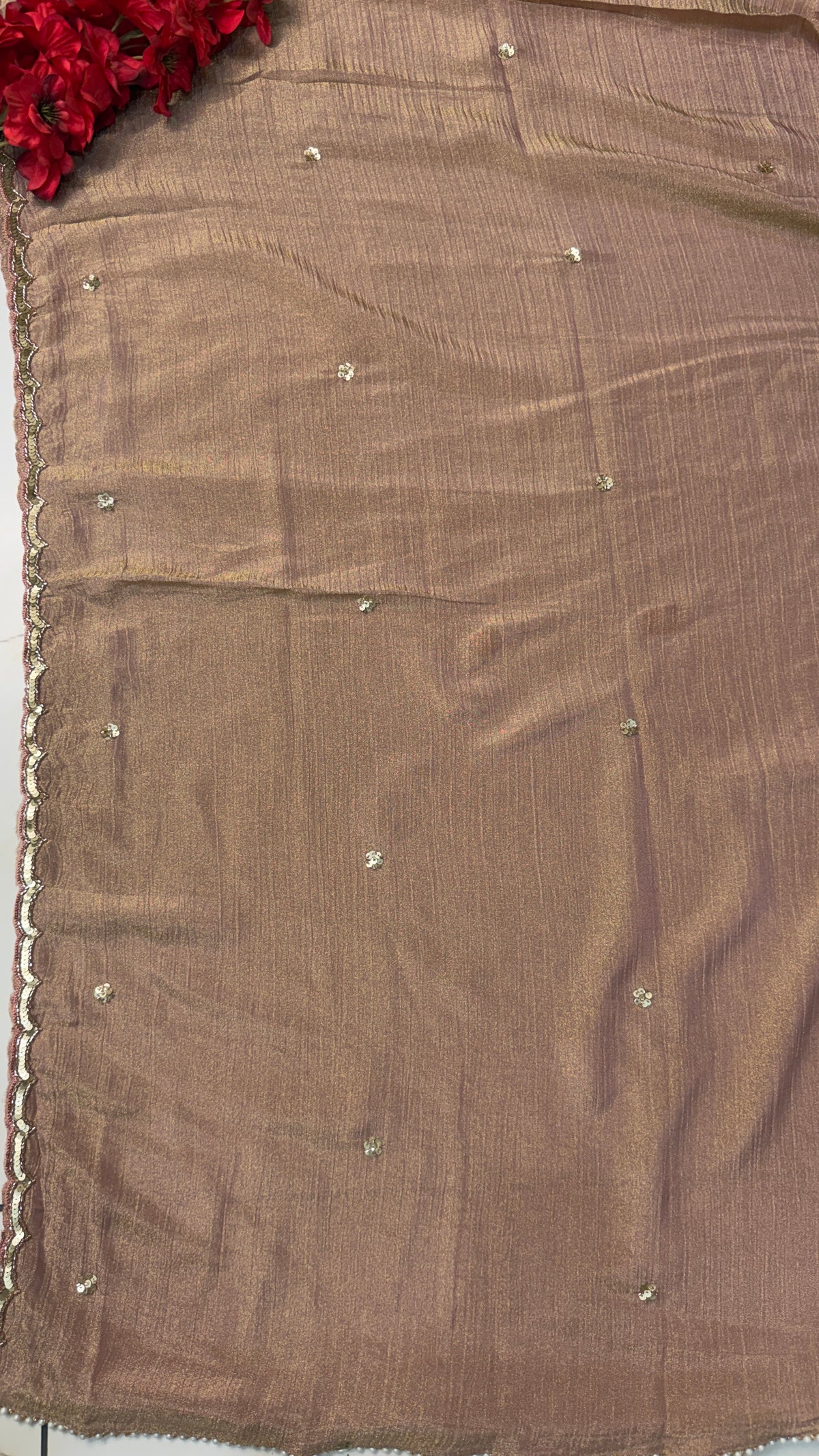 Premium Crush Tissue Handwork Suit(2 Colours)