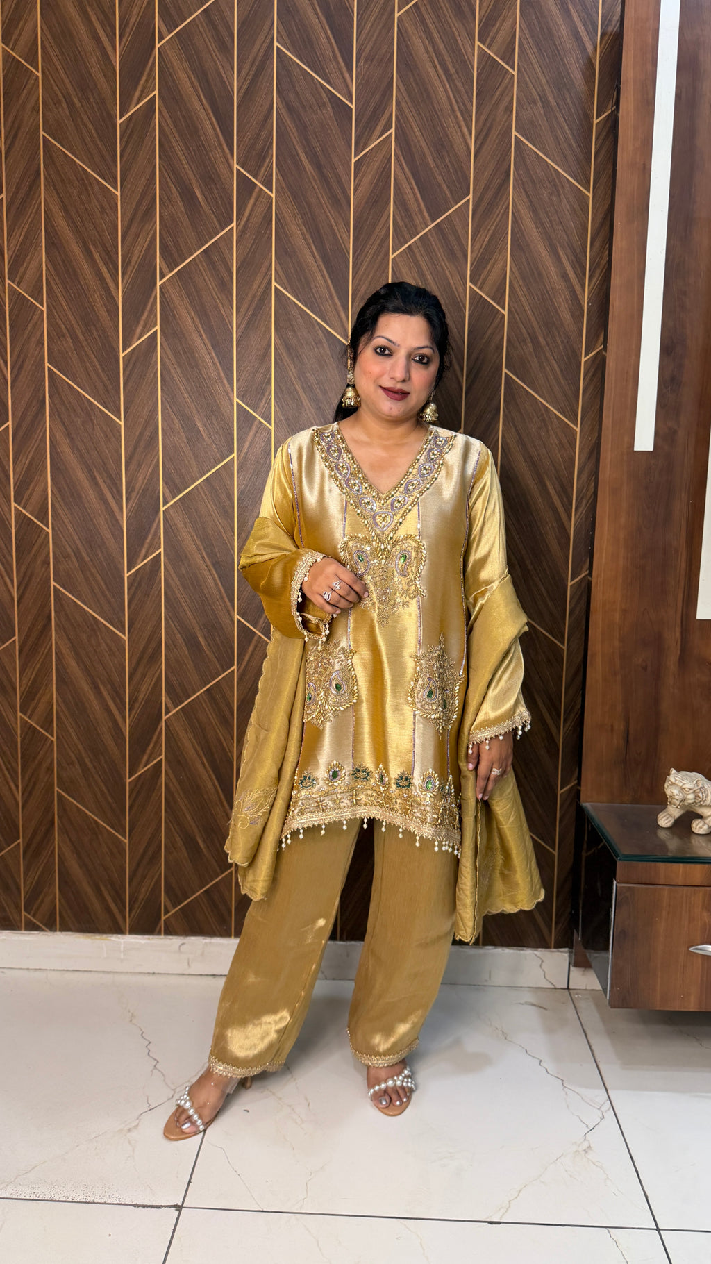 Antique Statement Handwork Suit Set(2 Colours)