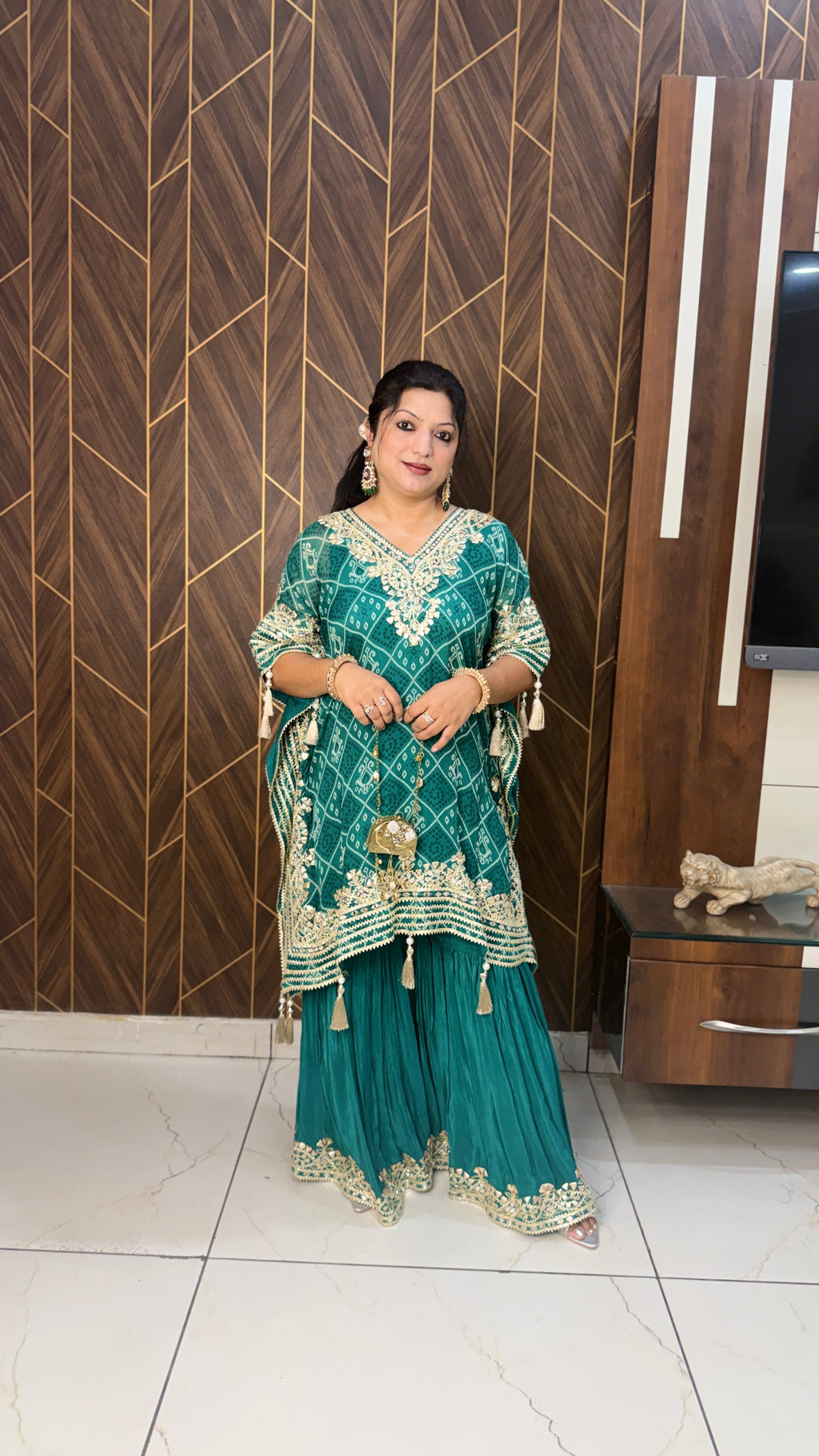 Organza Bandej Kaftan Set
