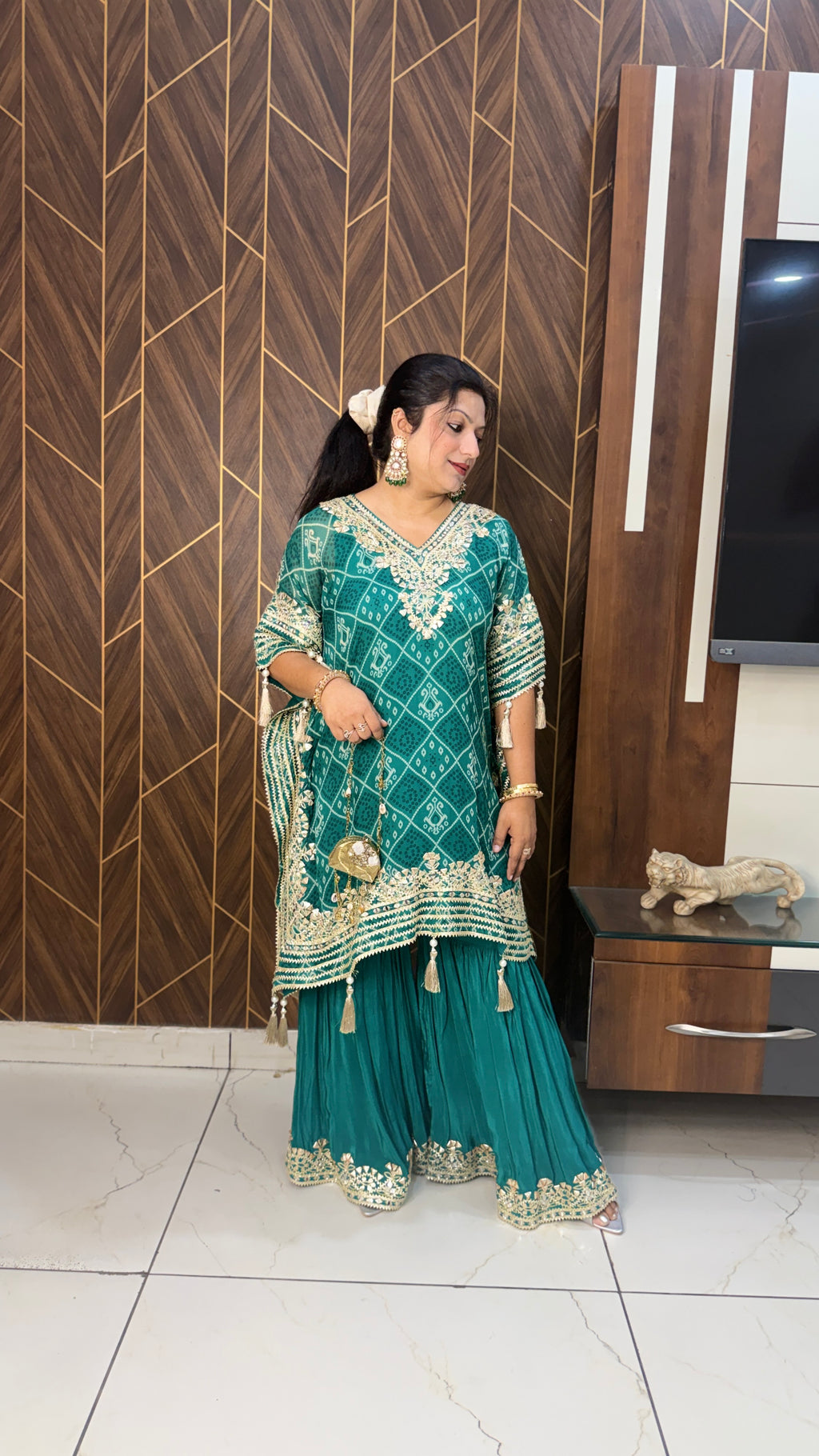 Organza Bandej Kaftan Set