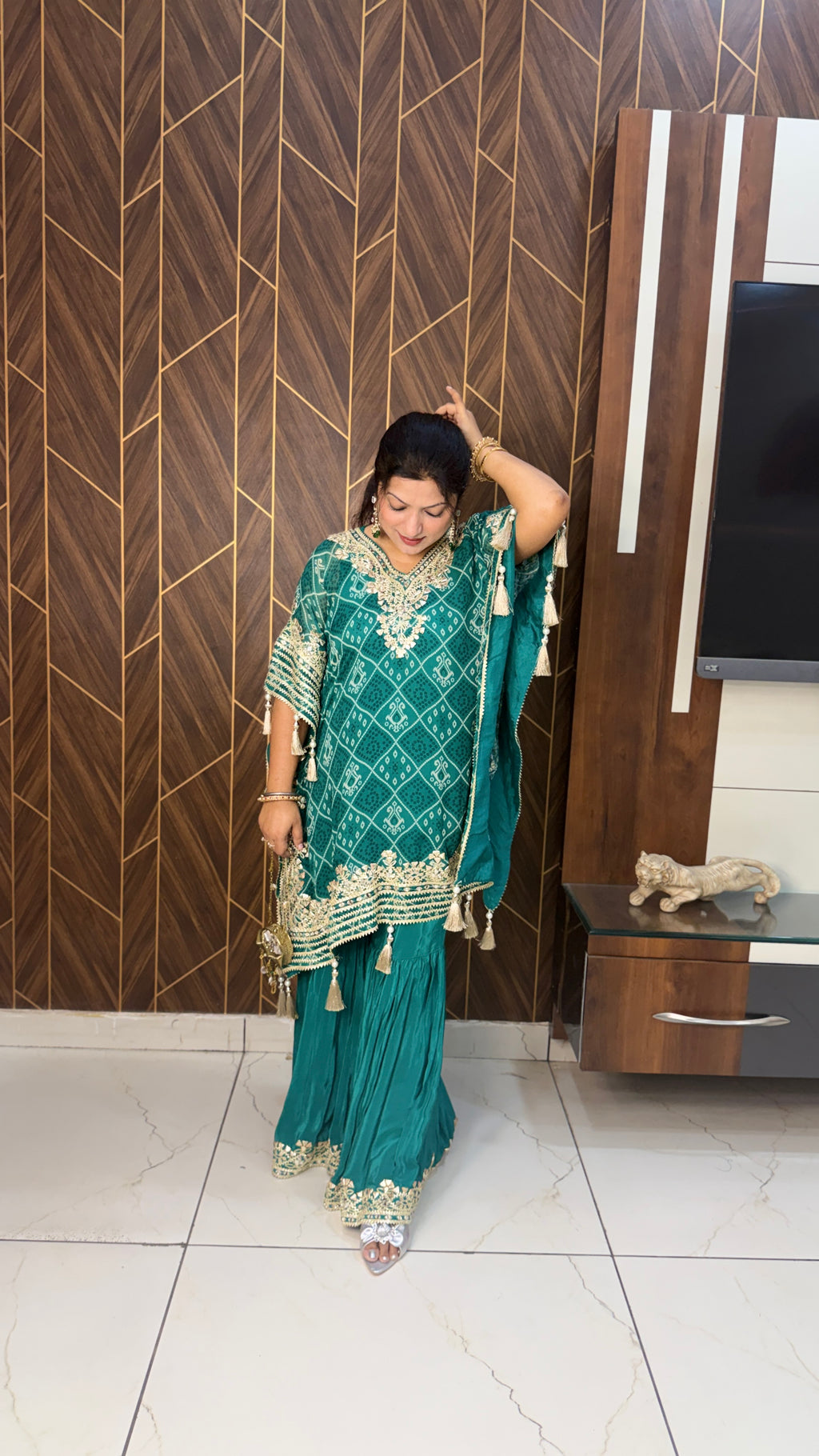 Organza Bandej Kaftan Set