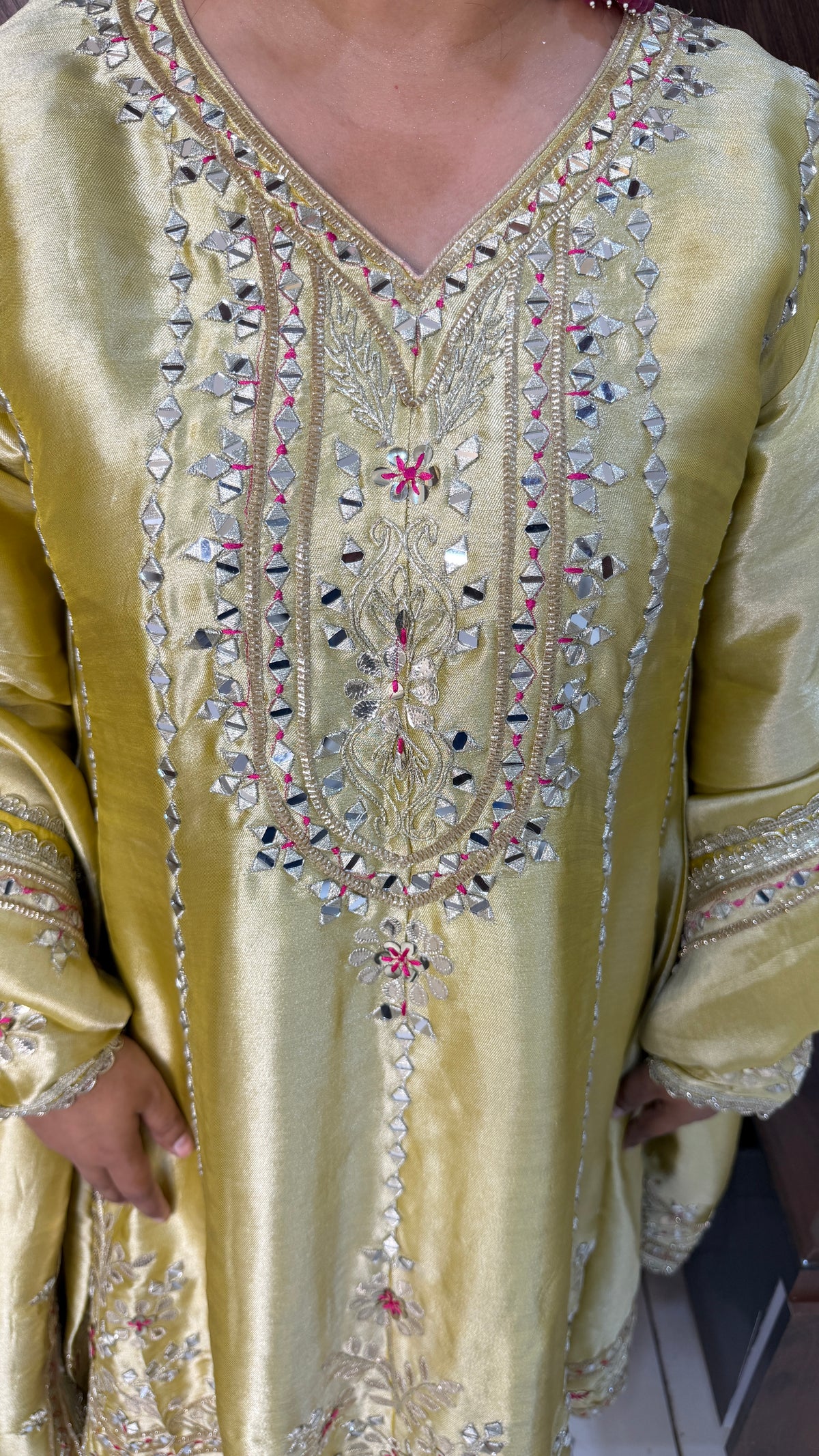Giraffe Tissue Anarkali Set(2 Colours)
