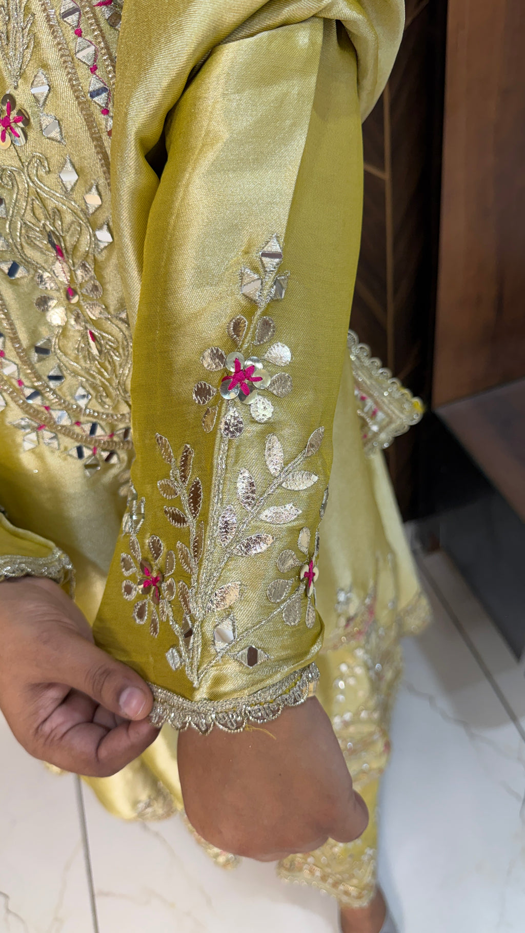 Giraffe Tissue Anarkali Set(2 Colours)