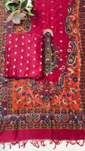 Maheshwari Silk Suit Scattered gold zari butis