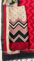 Exquisite Traditional Print Maheshwari Suit
