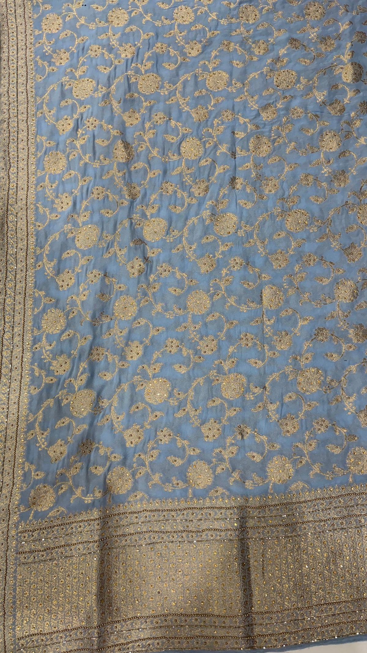 Luxurious Banarasi Georgette Khaddi Unstitched Suit(2 Colours)