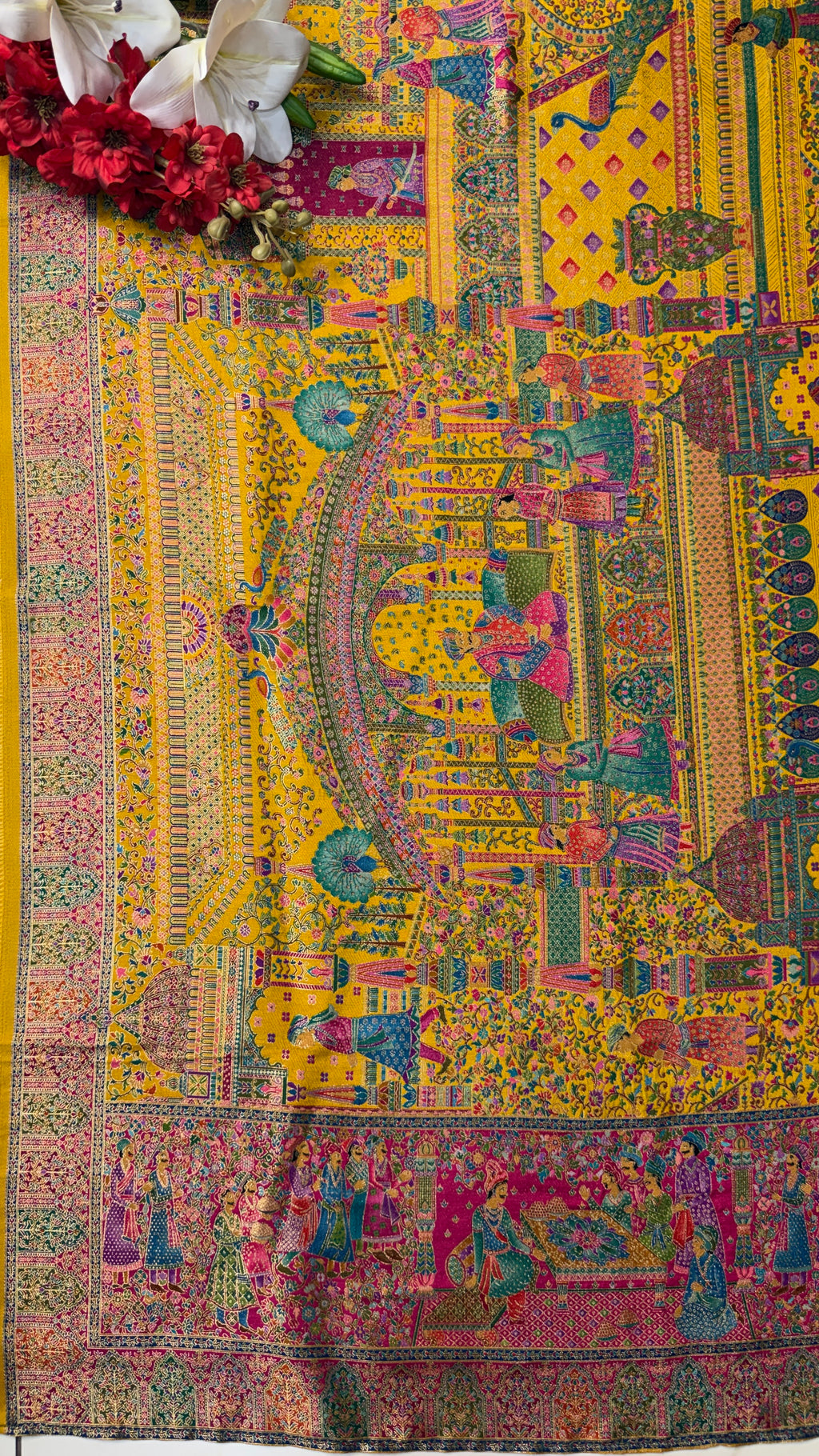 Position Print Jacquard Weave Silk Suit