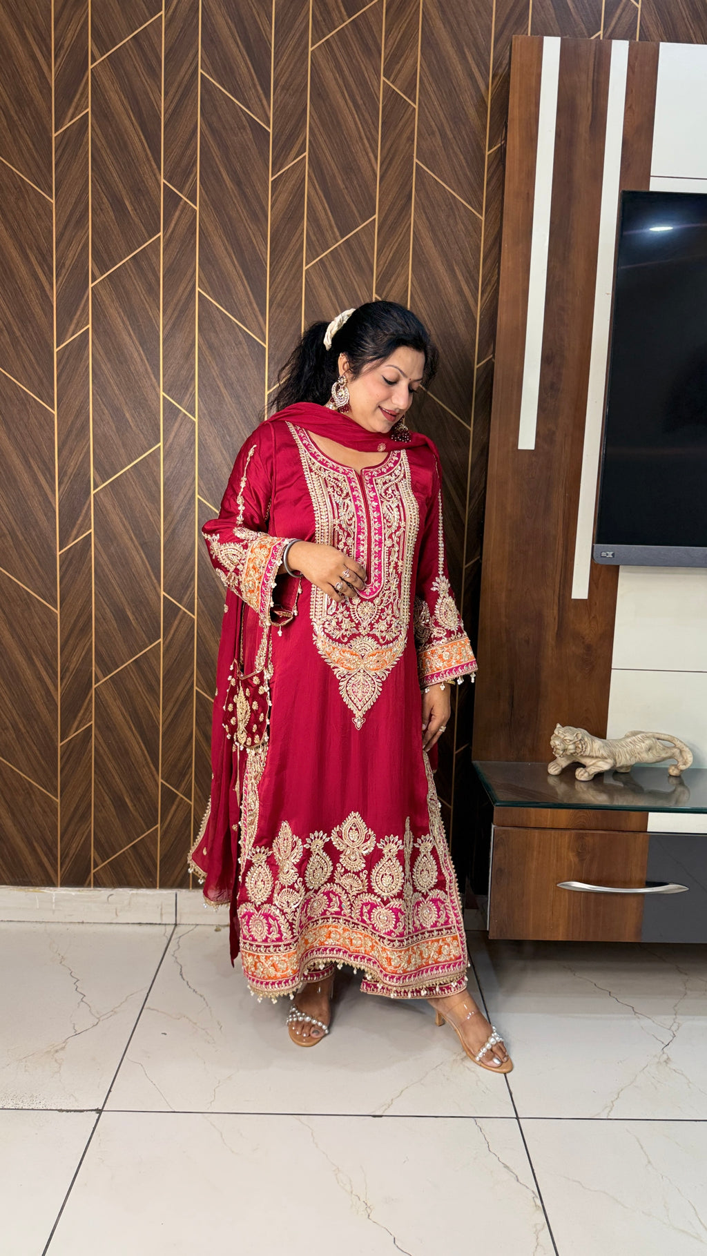 Luxury Festive Pakistani designer Suit Set(2 Colours)