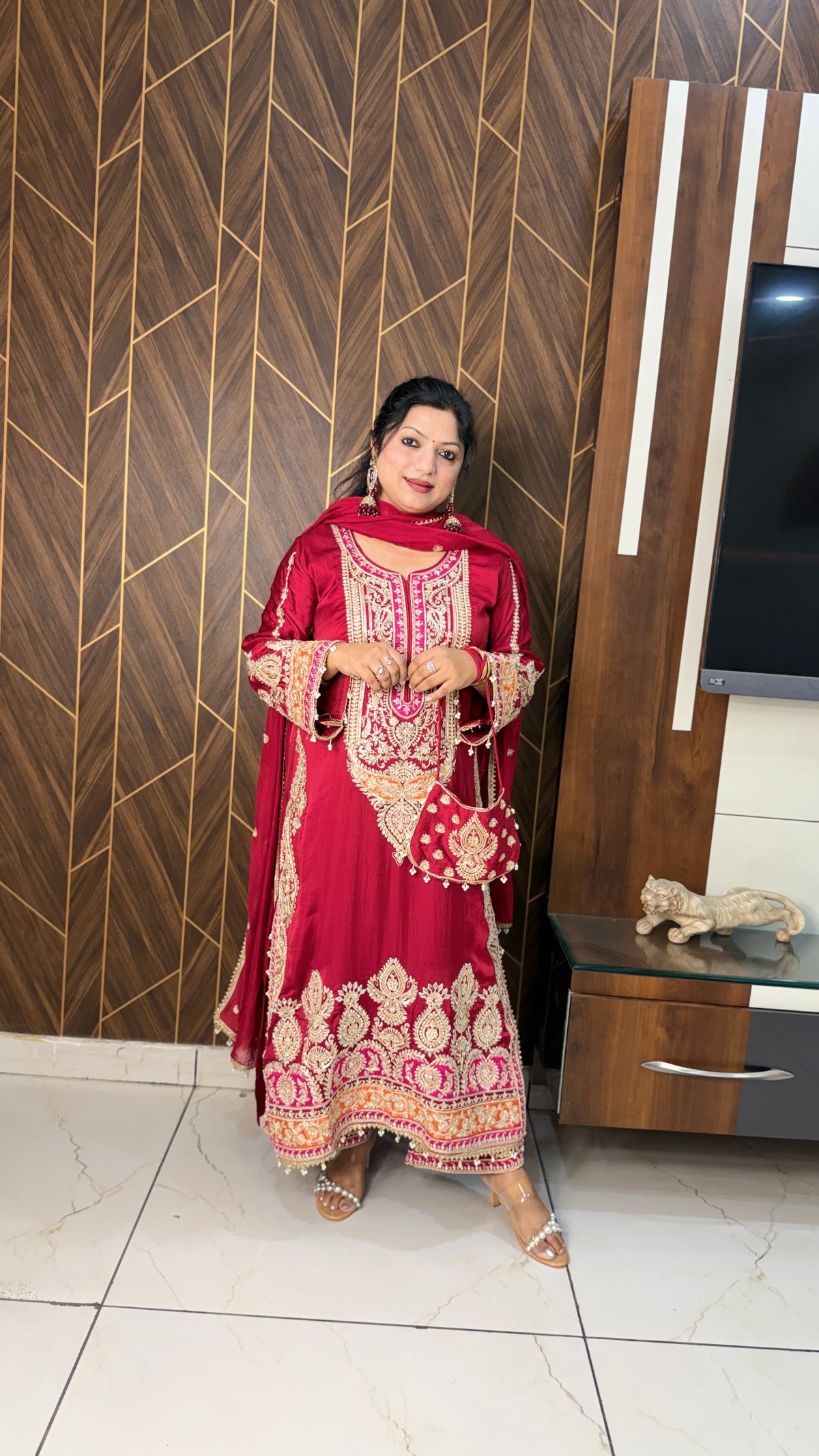 Luxury Festive Pakistani designer Suit Set(2 Colours)