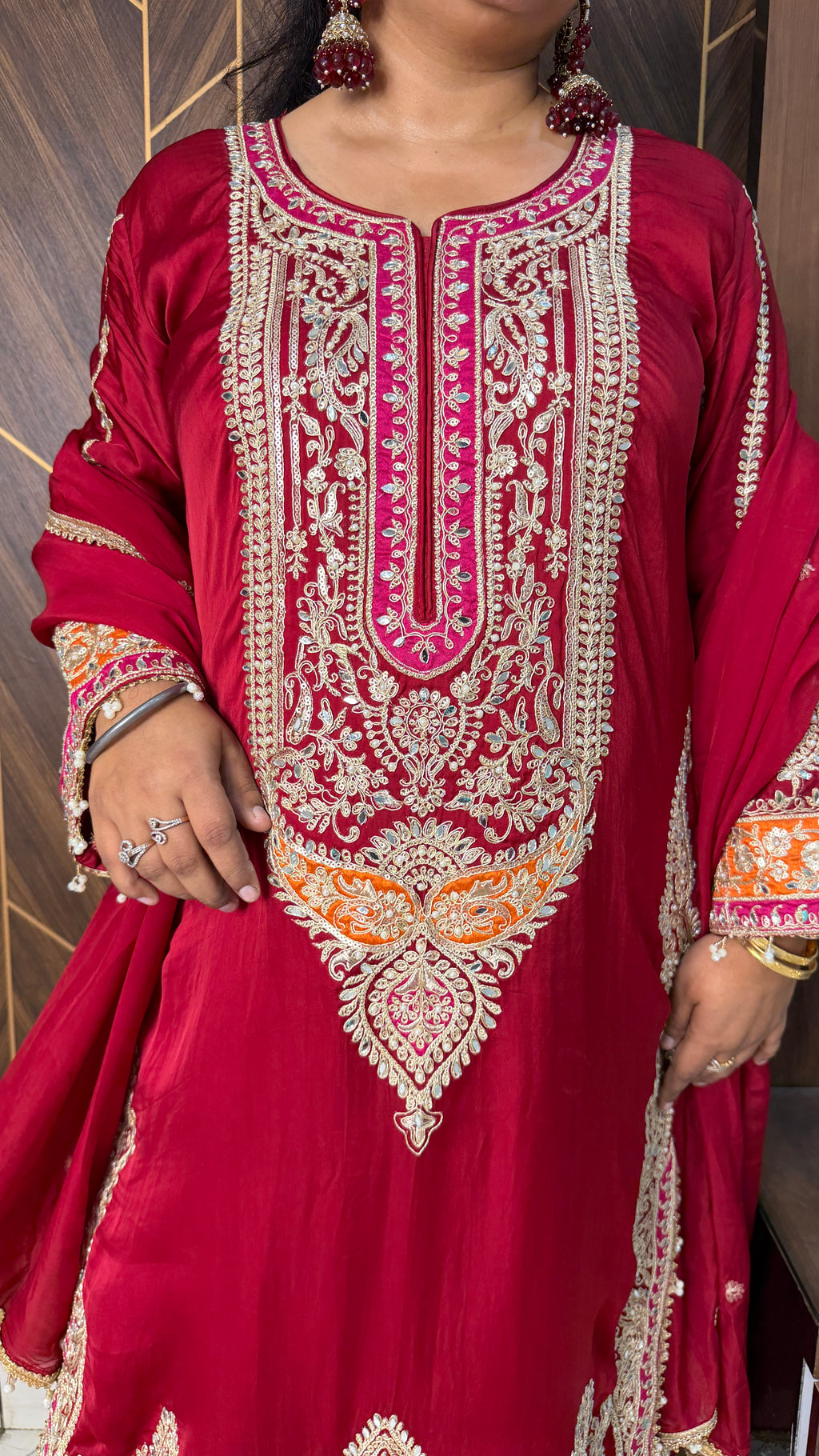 Luxury Festive Pakistani designer Suit Set(2 Colours)