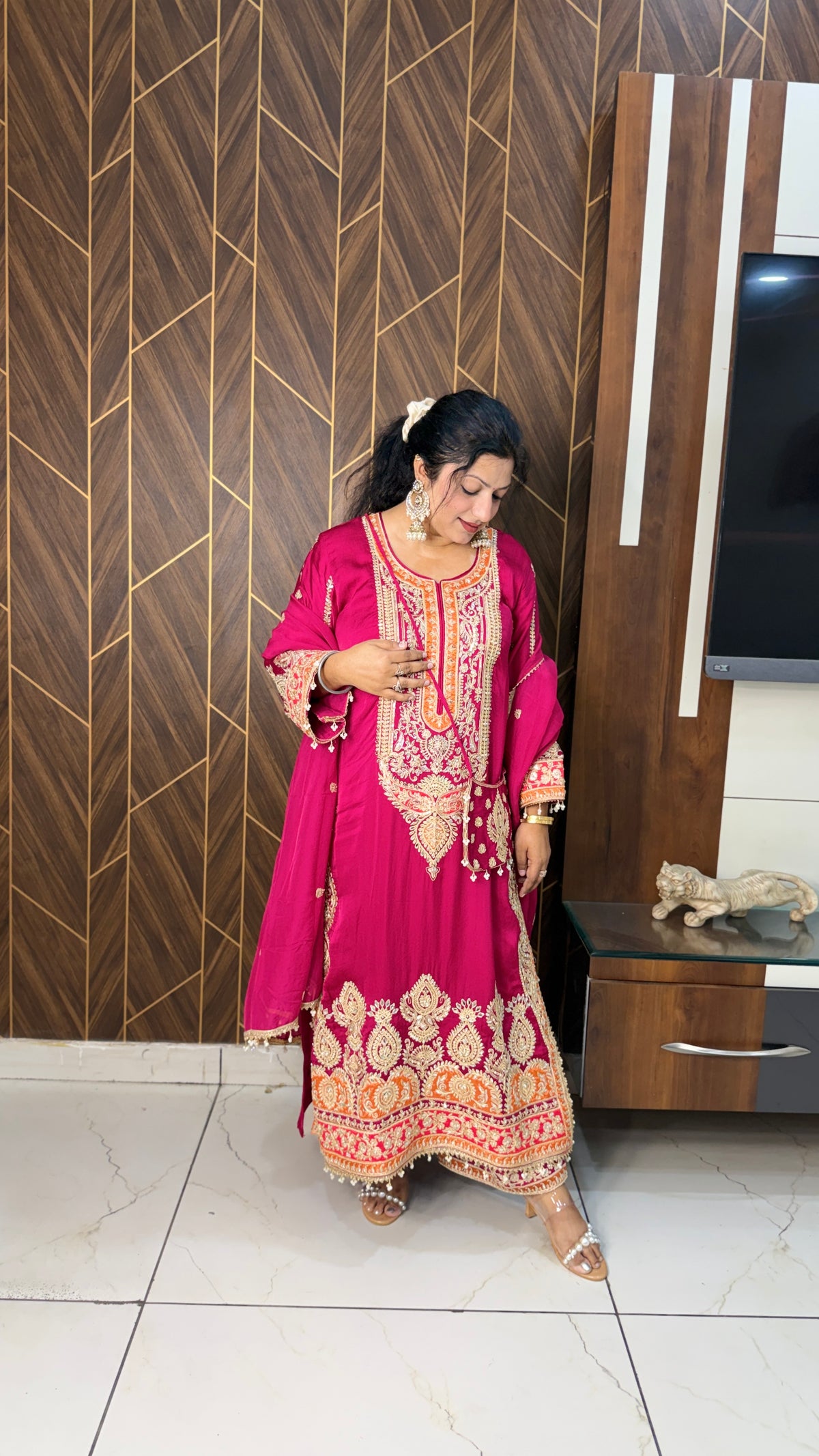 Luxury Festive Pakistani designer Suit Set(2 Colours)