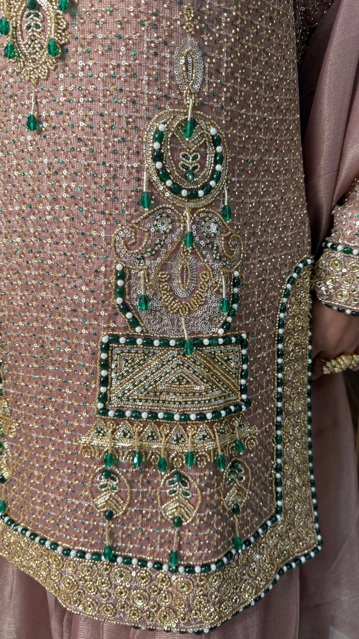 Brown Handwork Suit Set