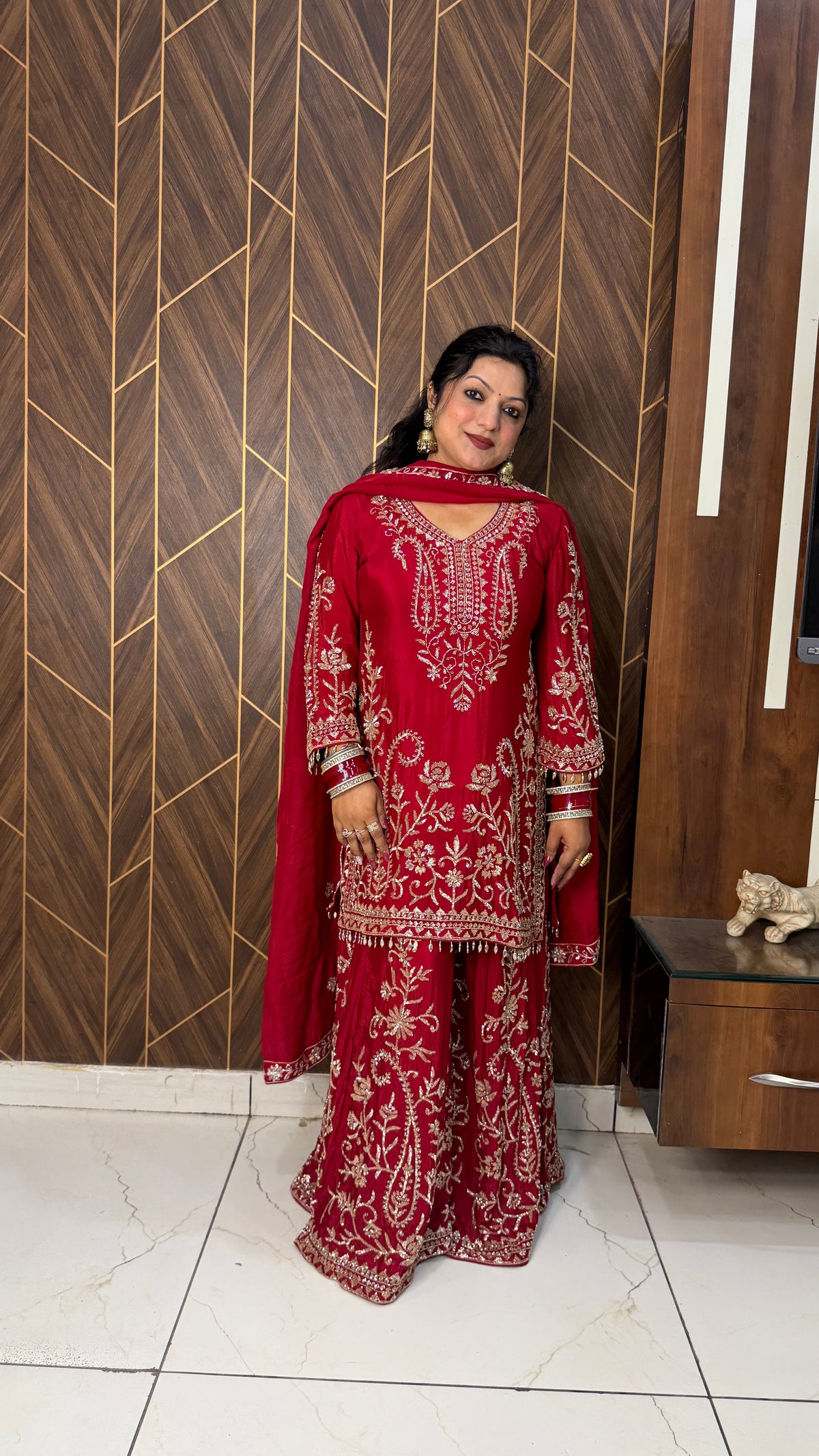 Dilruba Heavy Handwork Work Sharara Suit Set(2 Colours)