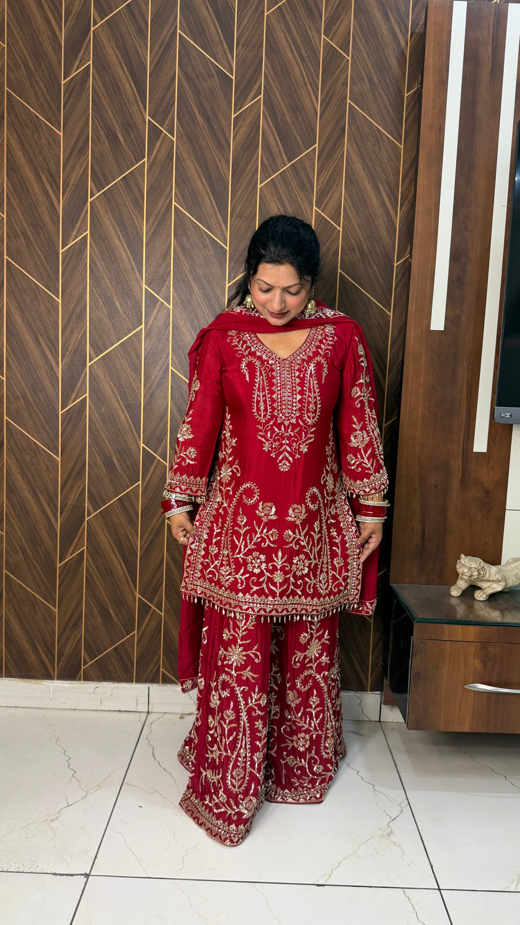 Dilruba Heavy Handwork Work Sharara Suit Set(2 Colours)
