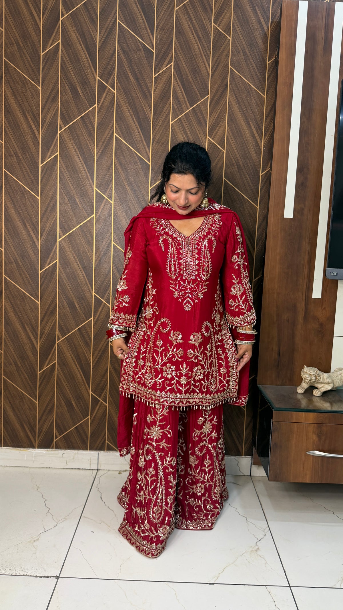 Dilruba Heavy Handwork Work Sharara Suit Set(2 Colours)