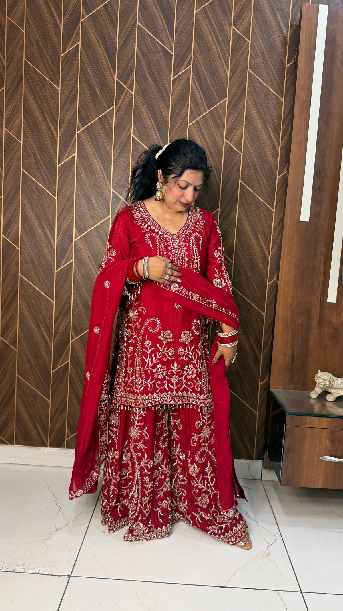 Dilruba Heavy Handwork Work Sharara Suit Set(2 Colours)