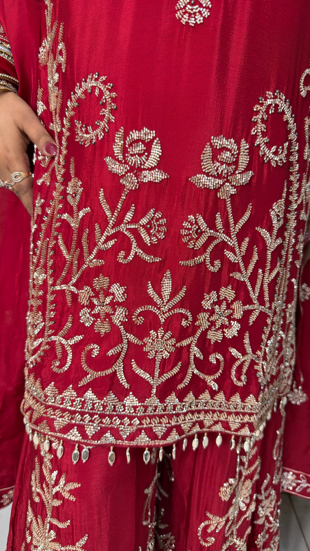 Dilruba Heavy Handwork Work Sharara Suit Set(2 Colours)