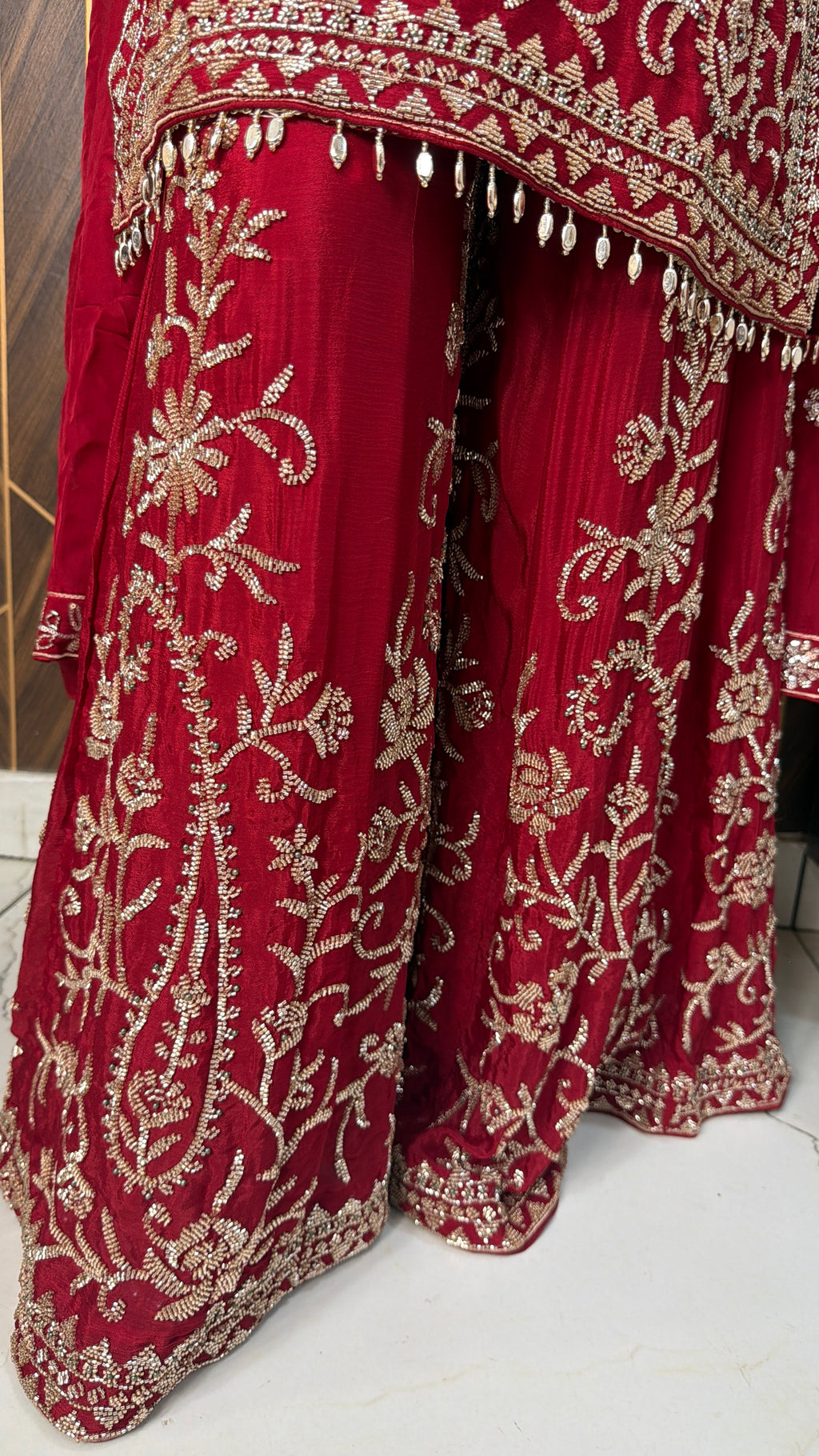Dilruba Heavy Handwork Work Sharara Suit Set(2 Colours)