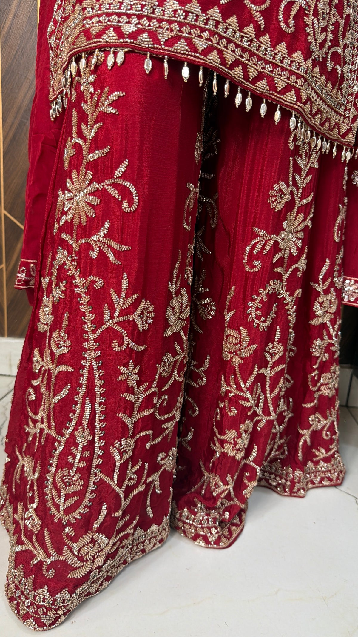 Dilruba Heavy Handwork Work Sharara Suit Set(2 Colours)