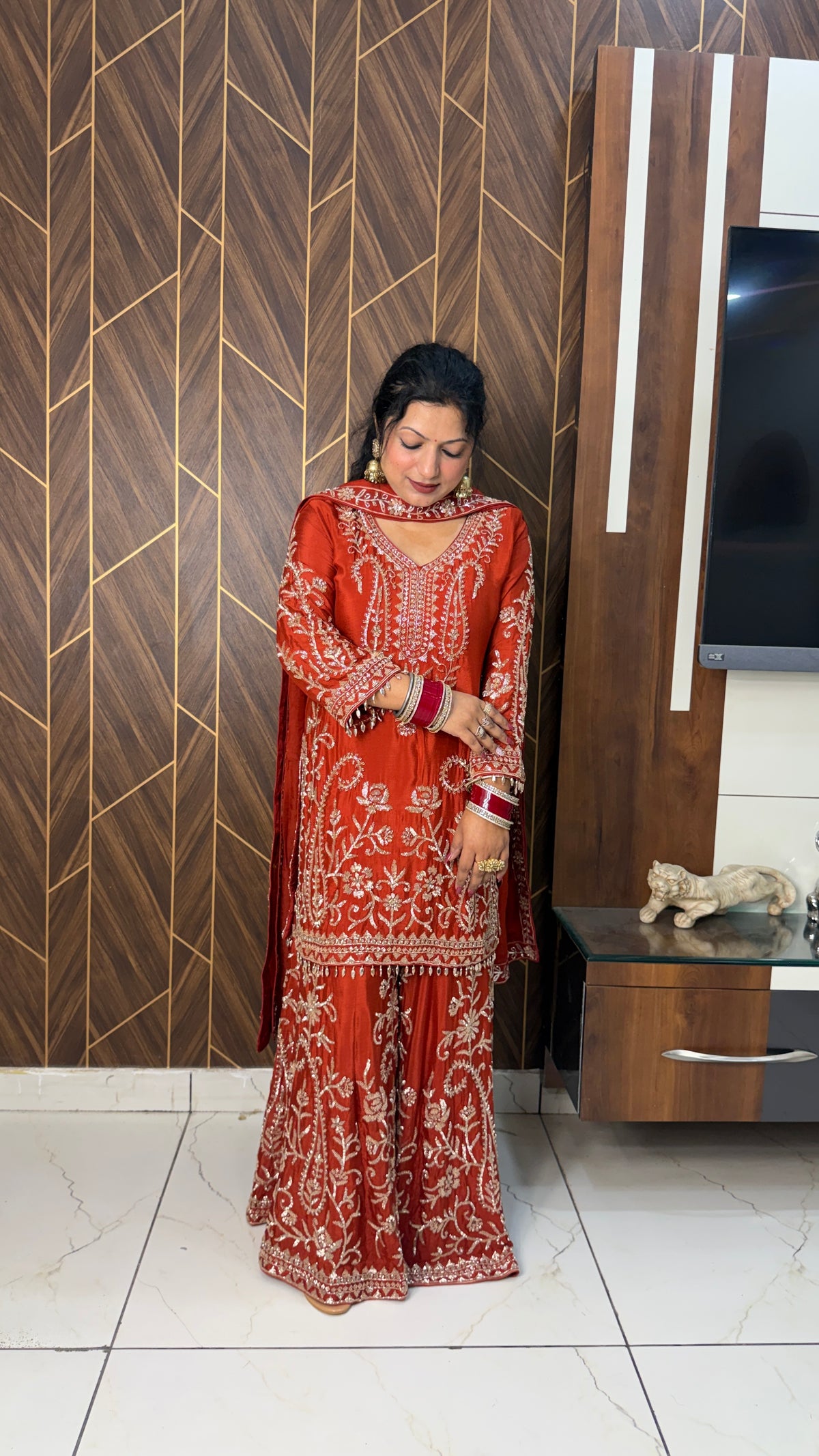 Dilruba Heavy Handwork Work Sharara Suit Set(2 Colours)