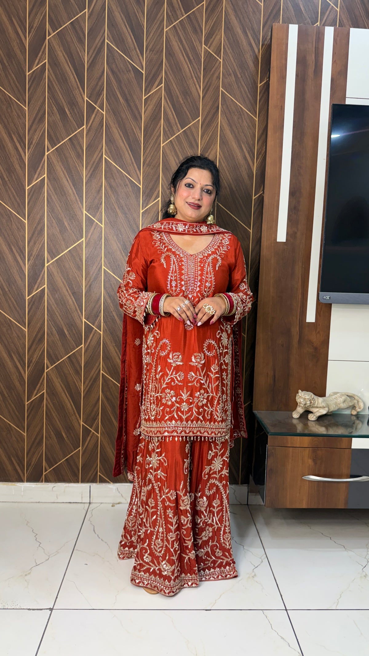 Dilruba Heavy Handwork Work Sharara Suit Set(2 Colours)