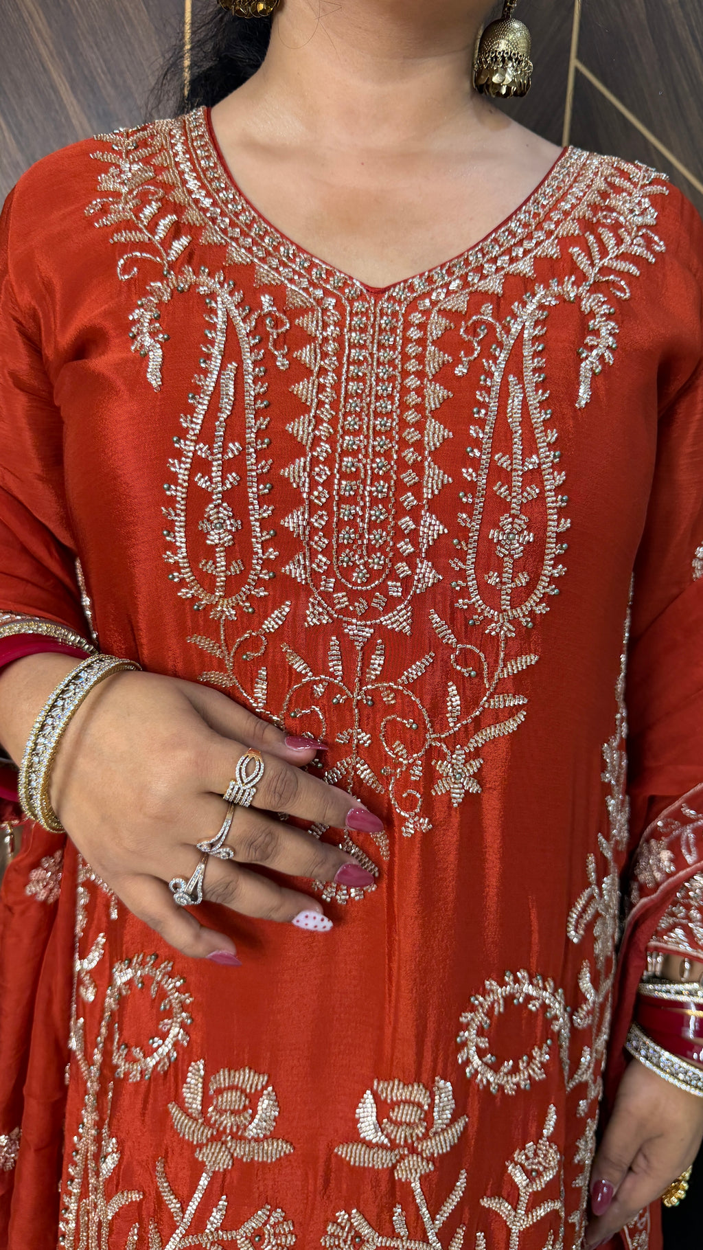 Dilruba Heavy Handwork Work Sharara Suit Set(2 Colours)