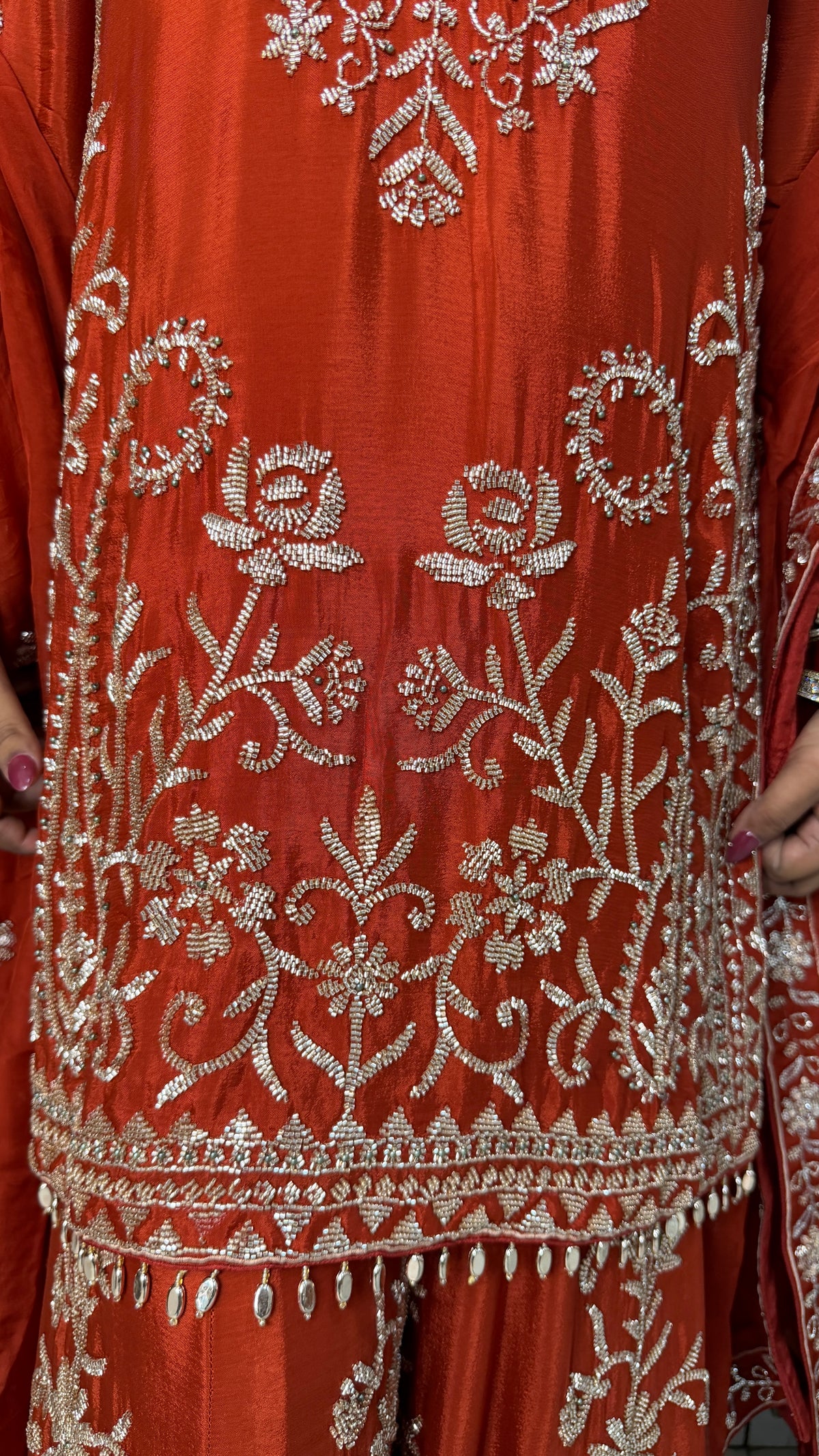 Dilruba Heavy Handwork Work Sharara Suit Set(2 Colours)
