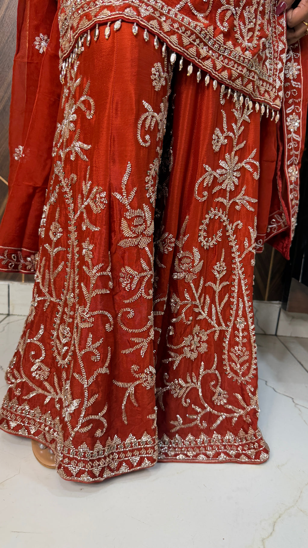 Dilruba Heavy Handwork Work Sharara Suit Set(2 Colours)
