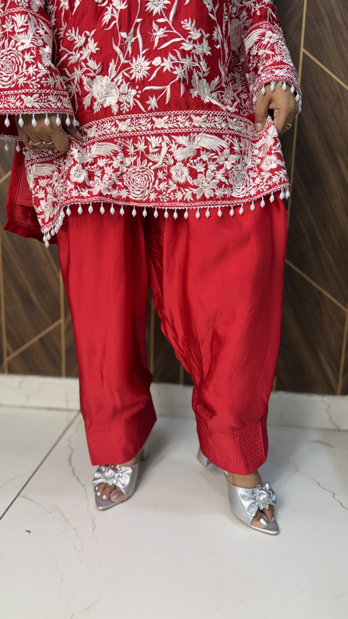 Farshi Suit Set – Red